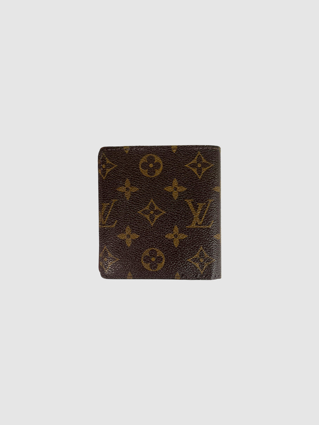 Leather Monogram Bifold Wallet