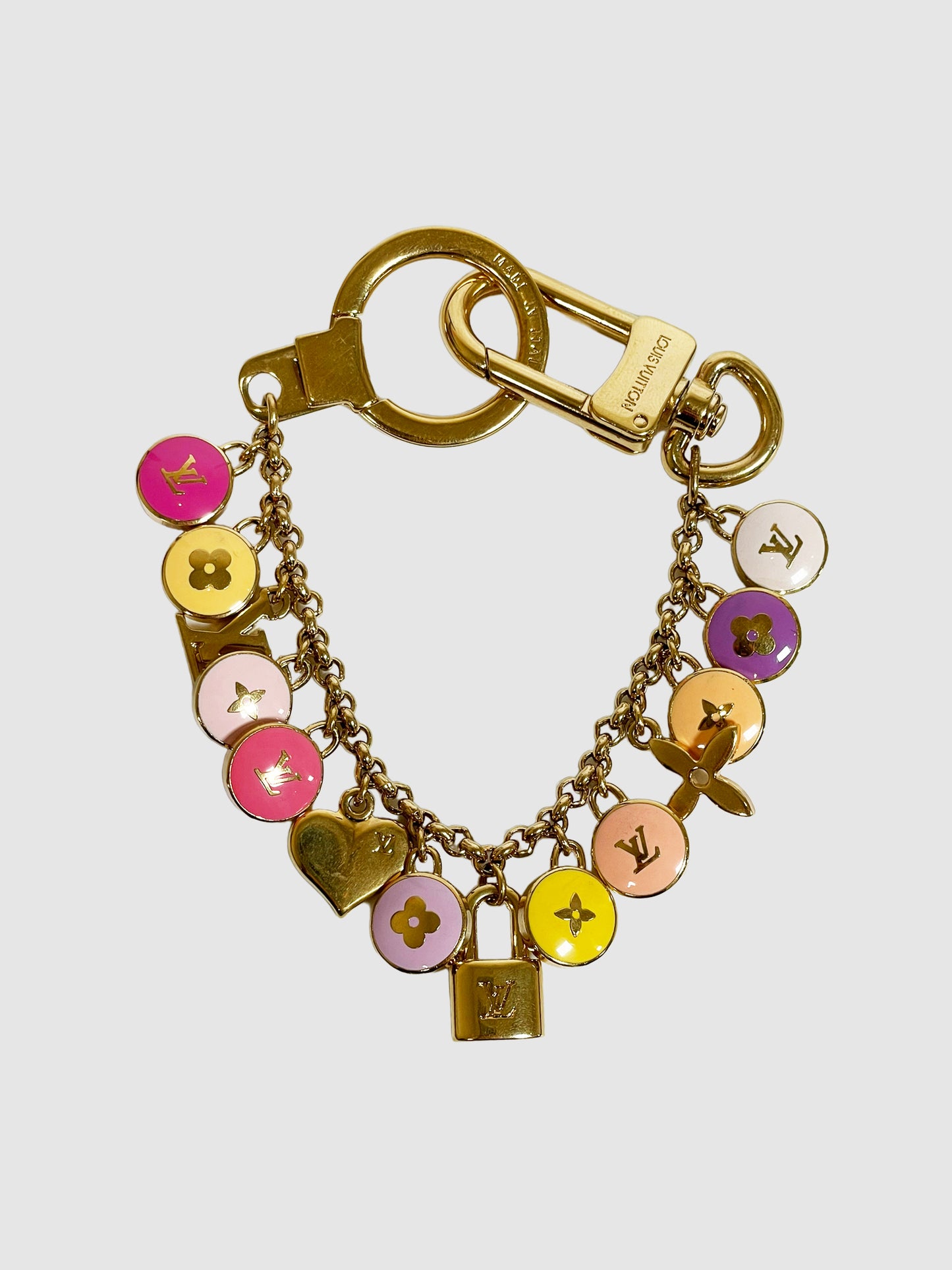 Louis Vuitton Pastilles Key Chain and Bag Charm