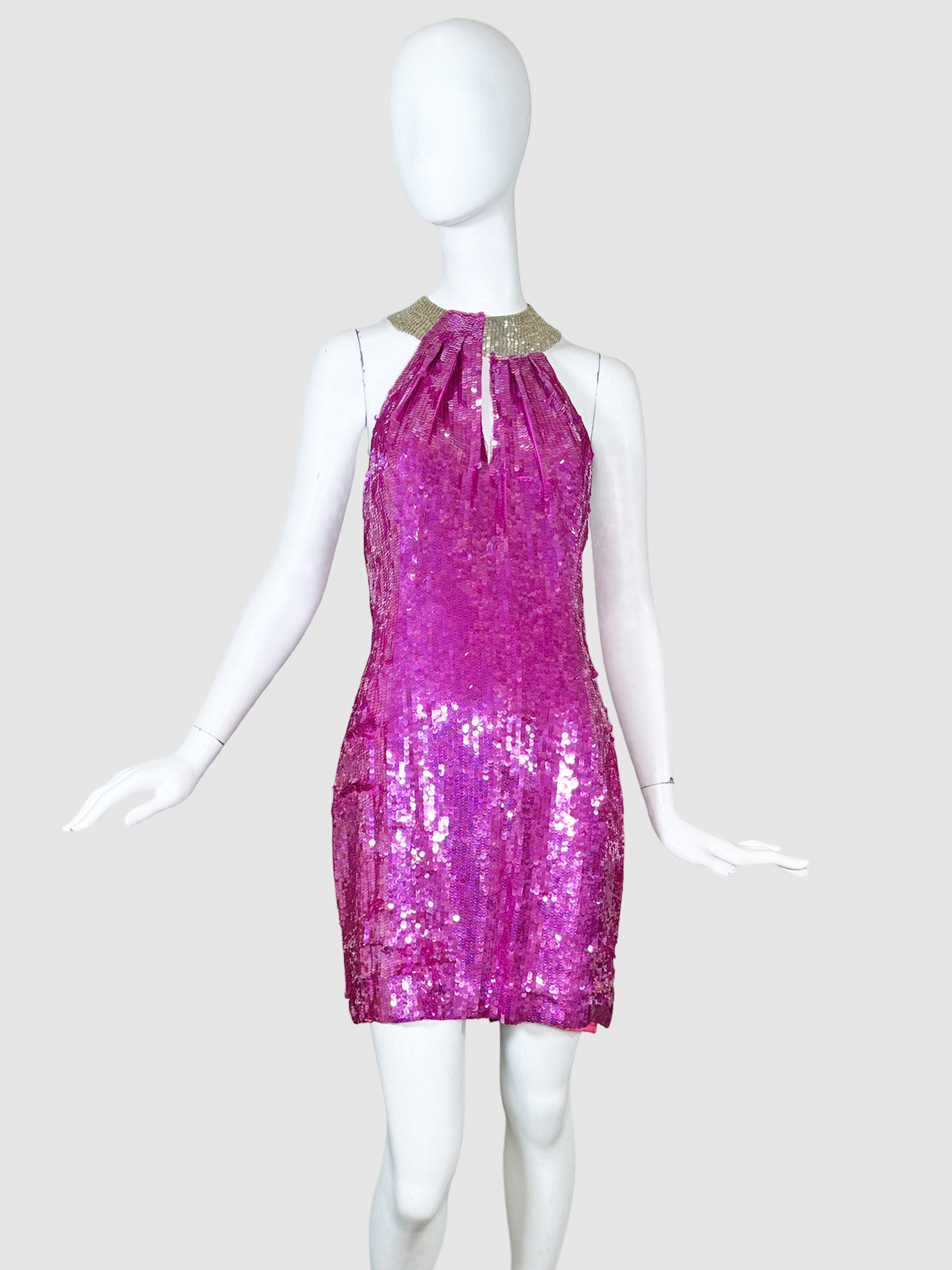 Sequin Halter Dress - Size 12