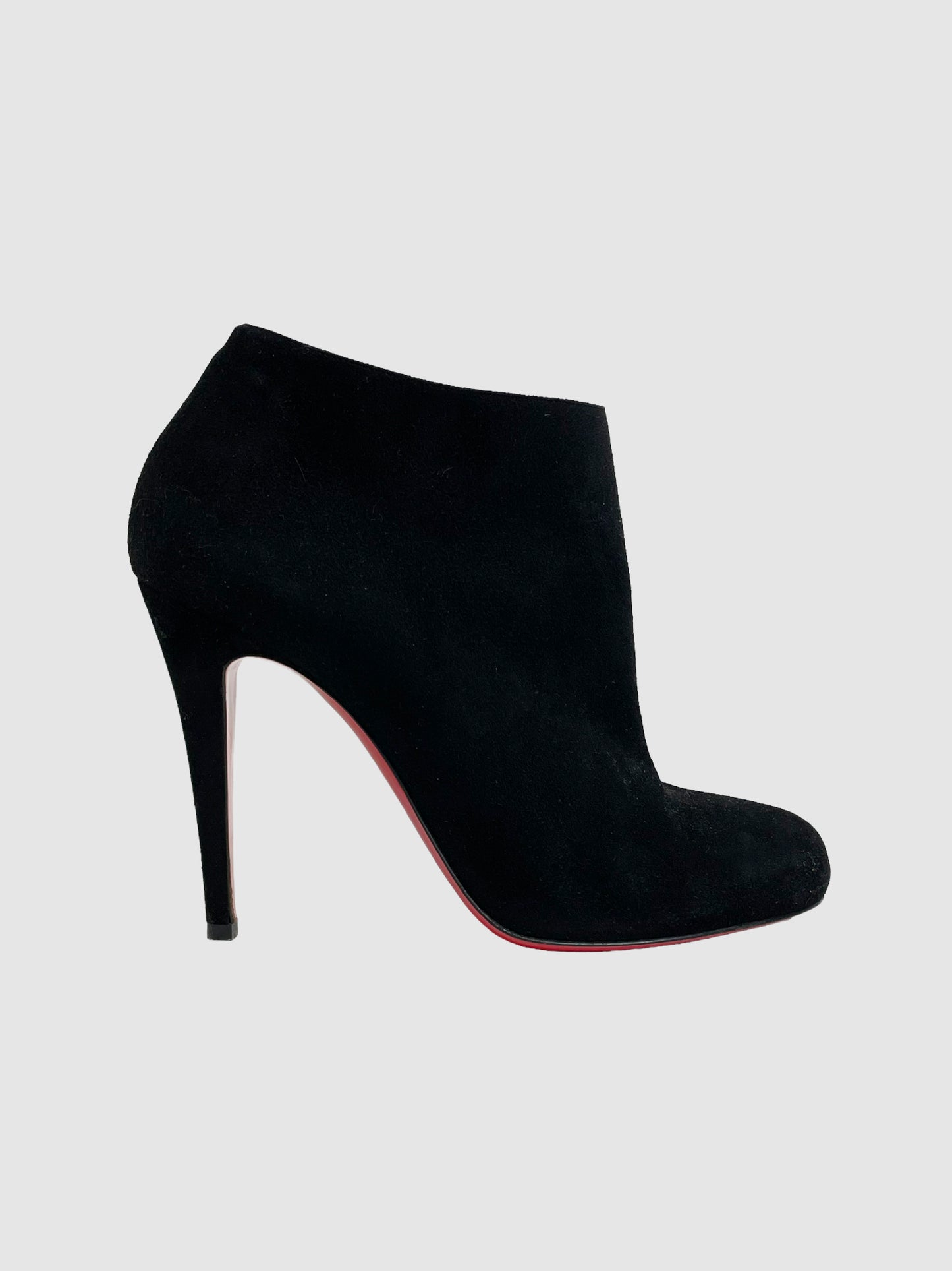 Christian Louboutin Black Suede Boots - Size 38.5