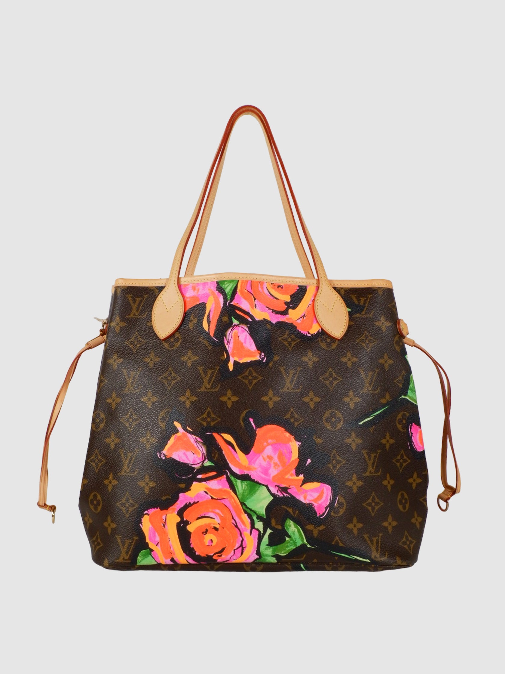 Louis Vuitton Stephen Sprouse Monogram Roses Neverfull MM Tote Bag