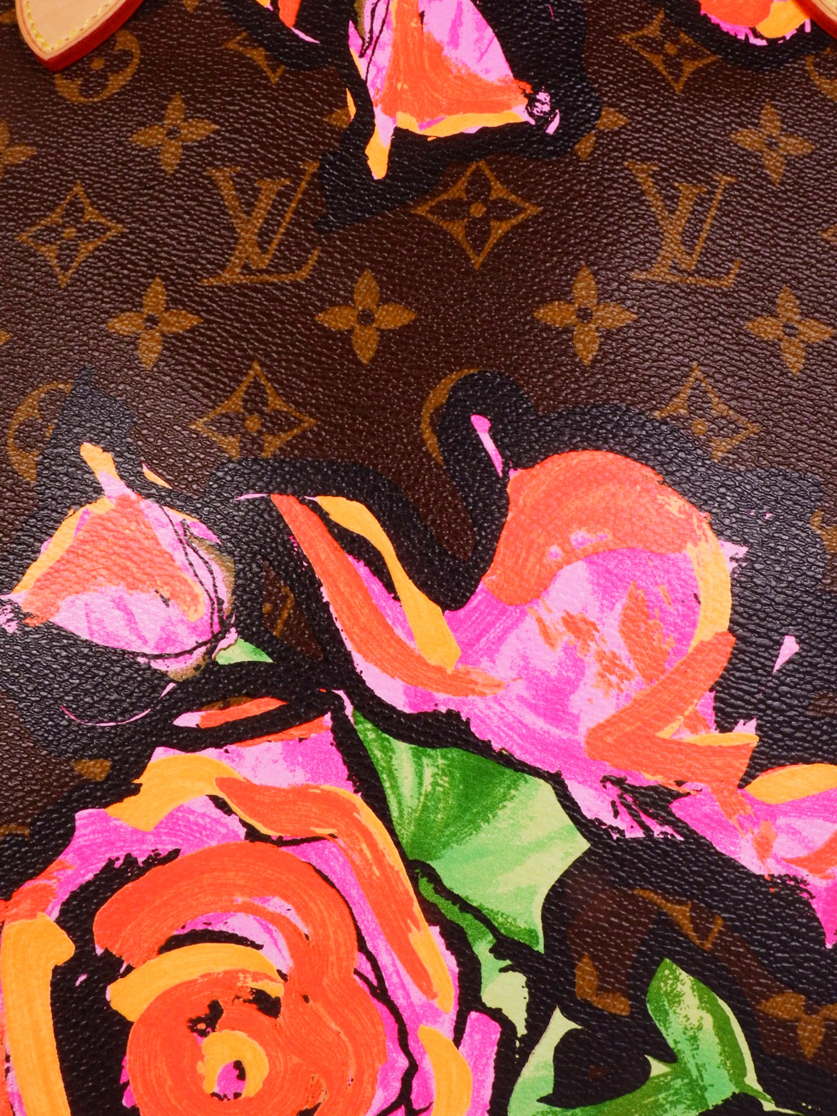 Louis Vuitton Stephen Sprouse Monogram Roses Neverfull MM Tote Bag