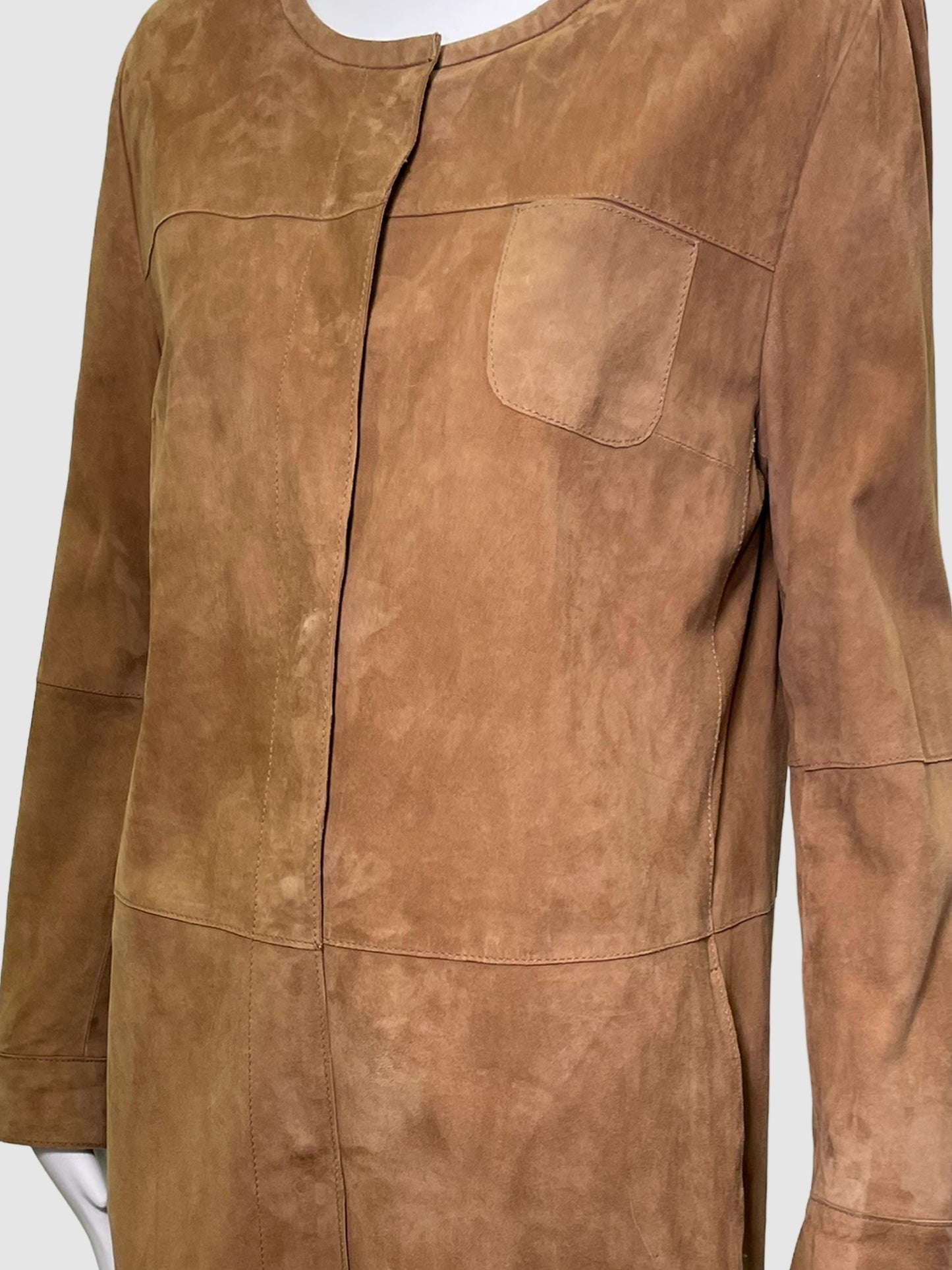 Max Mara Suede Coat - Size 12