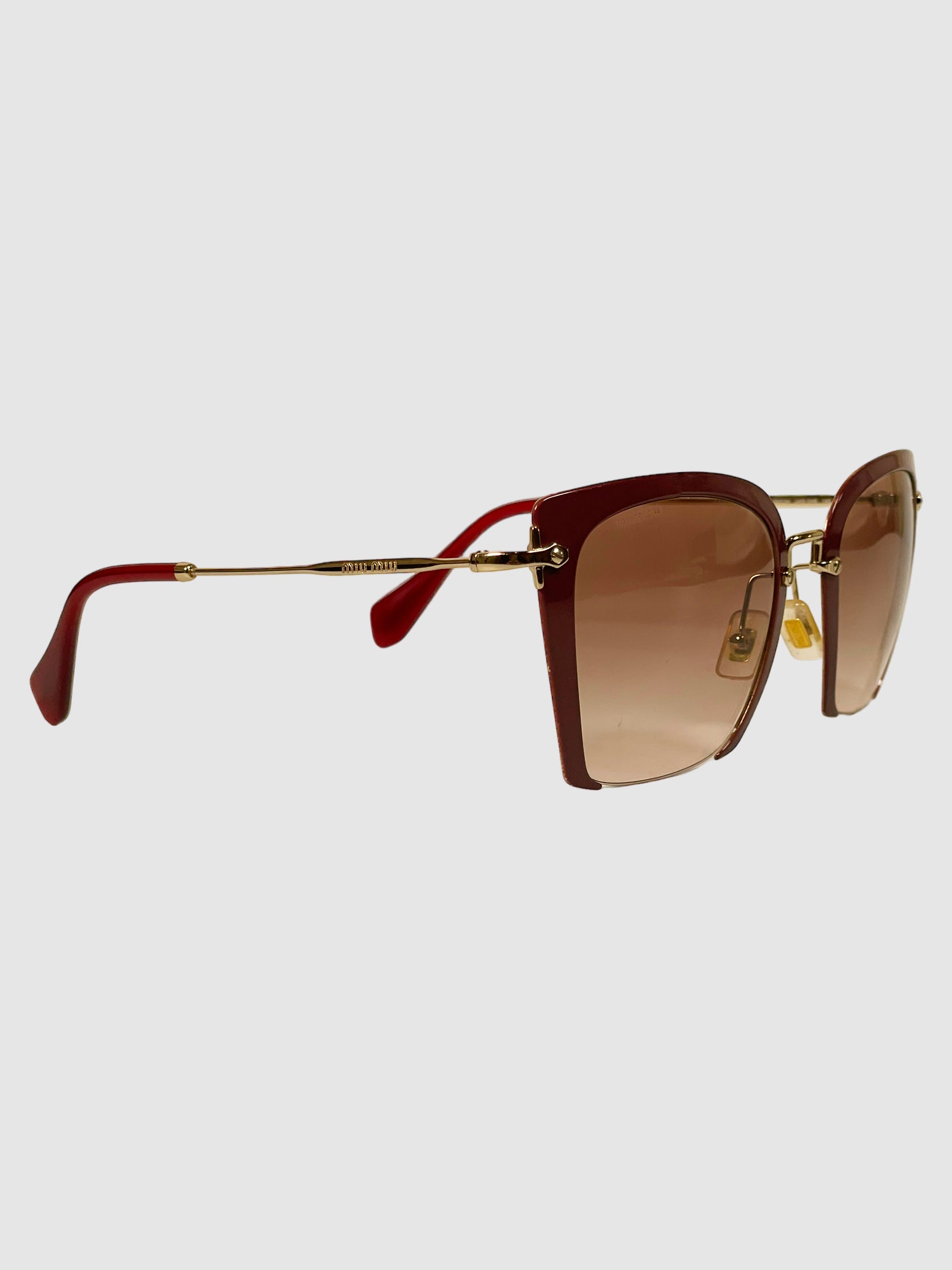Miu Miu Square Gradient Sunglasses