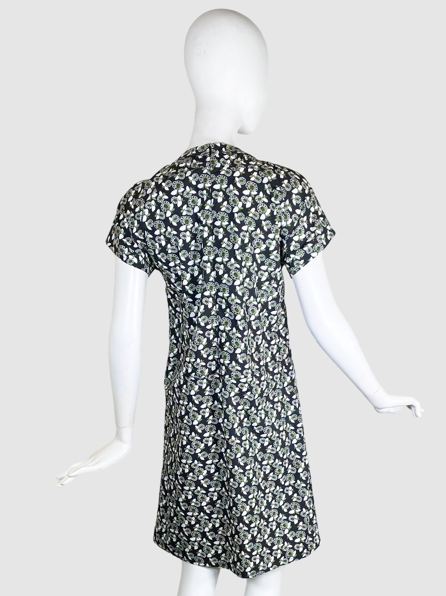 Marni Floral Print Short-Sleeve Dress - Size 38