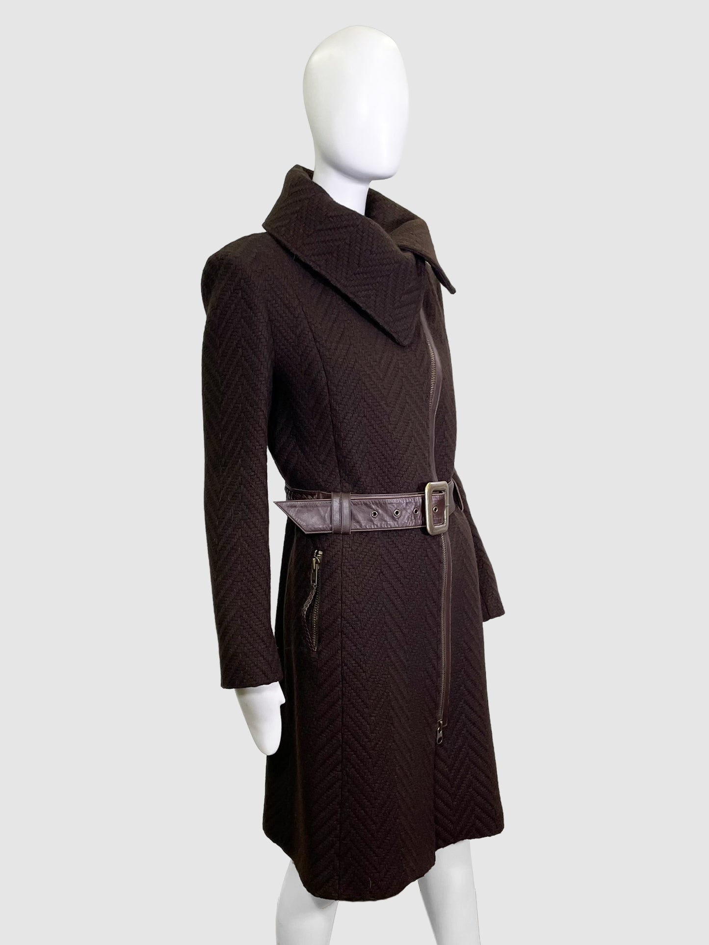 Mackage Wool Blend Belted Coat - Size L