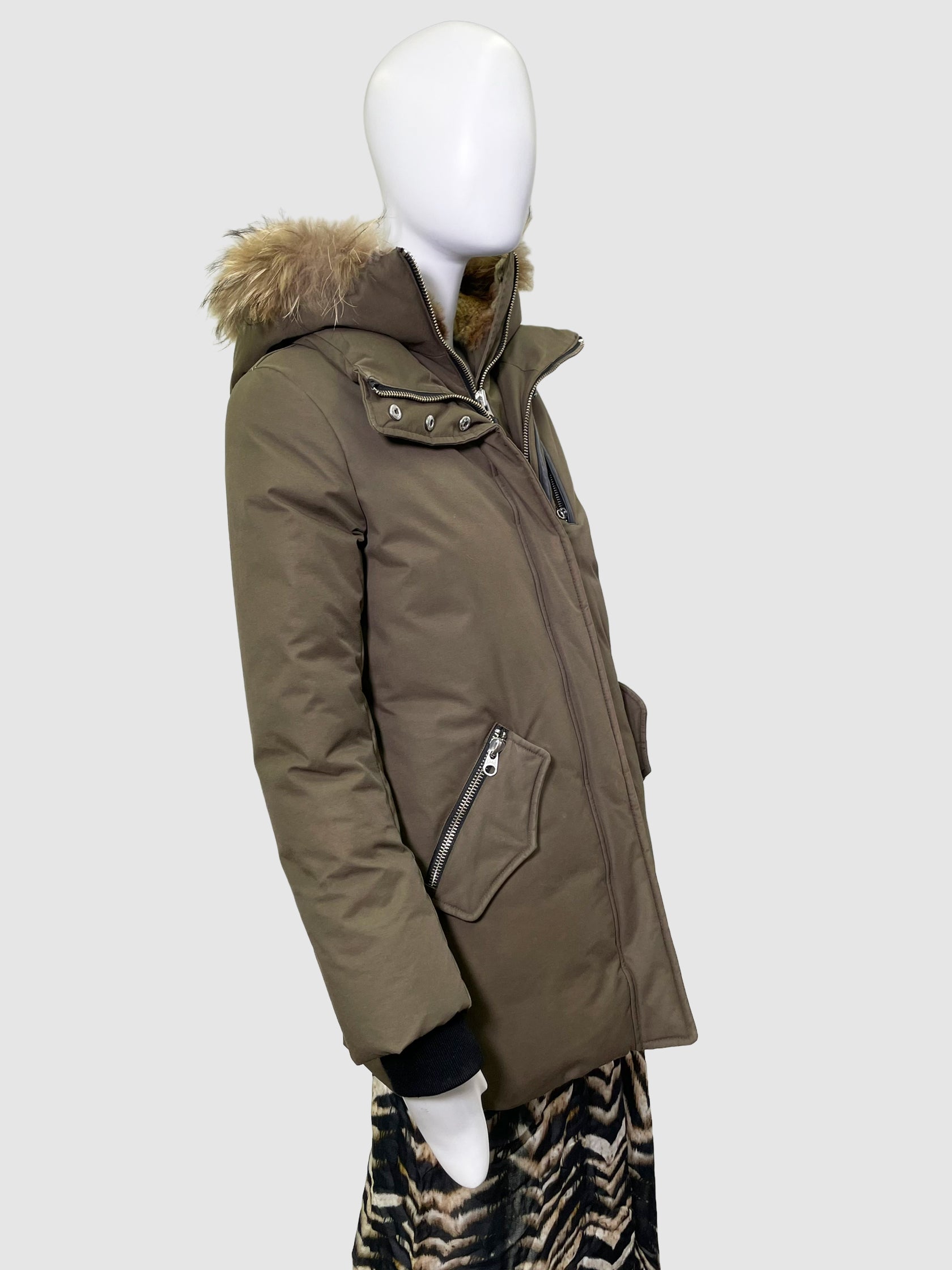 Parka Down Filled Coat - Size XS