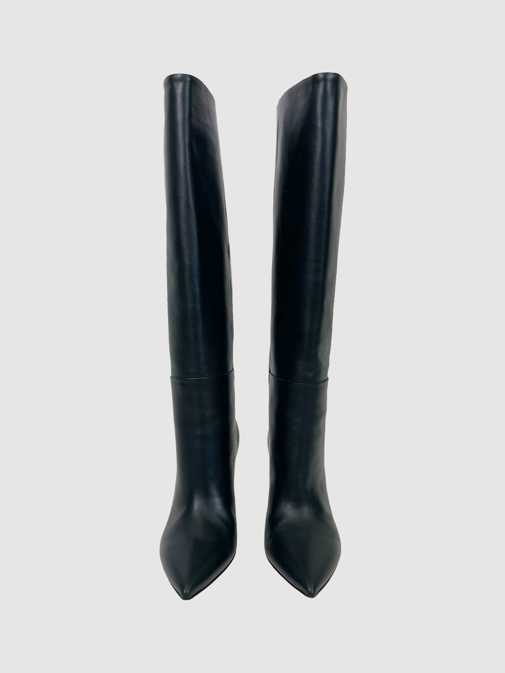 Tall Leather Stiletto Boots - Size 38.5