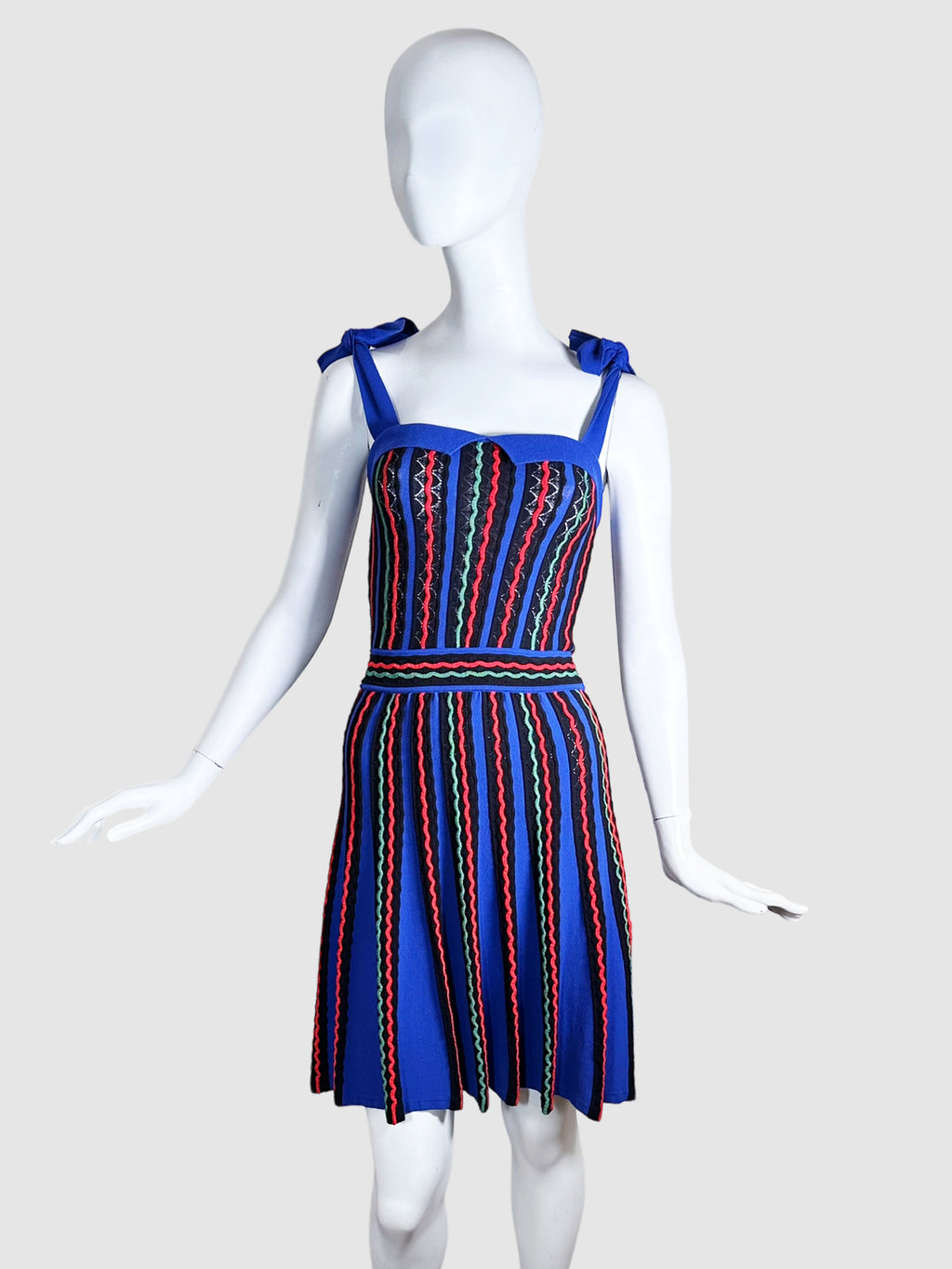 Signature Strappy Pleated Dress - Size 2