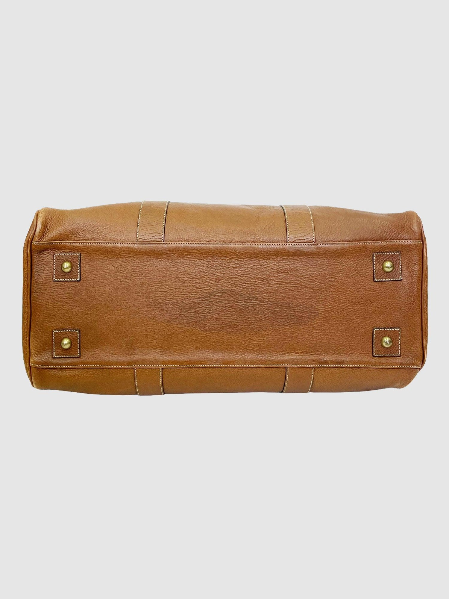 Mulberry Brow Leather Travel Bag - Second Nature Boutique
