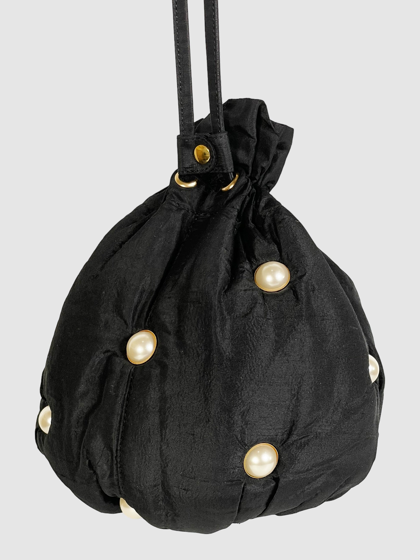 Moschino Drawstring Nylon Pouch