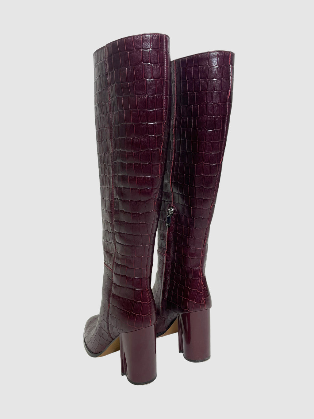 Tall Reptile Print Boots - Size 6.5