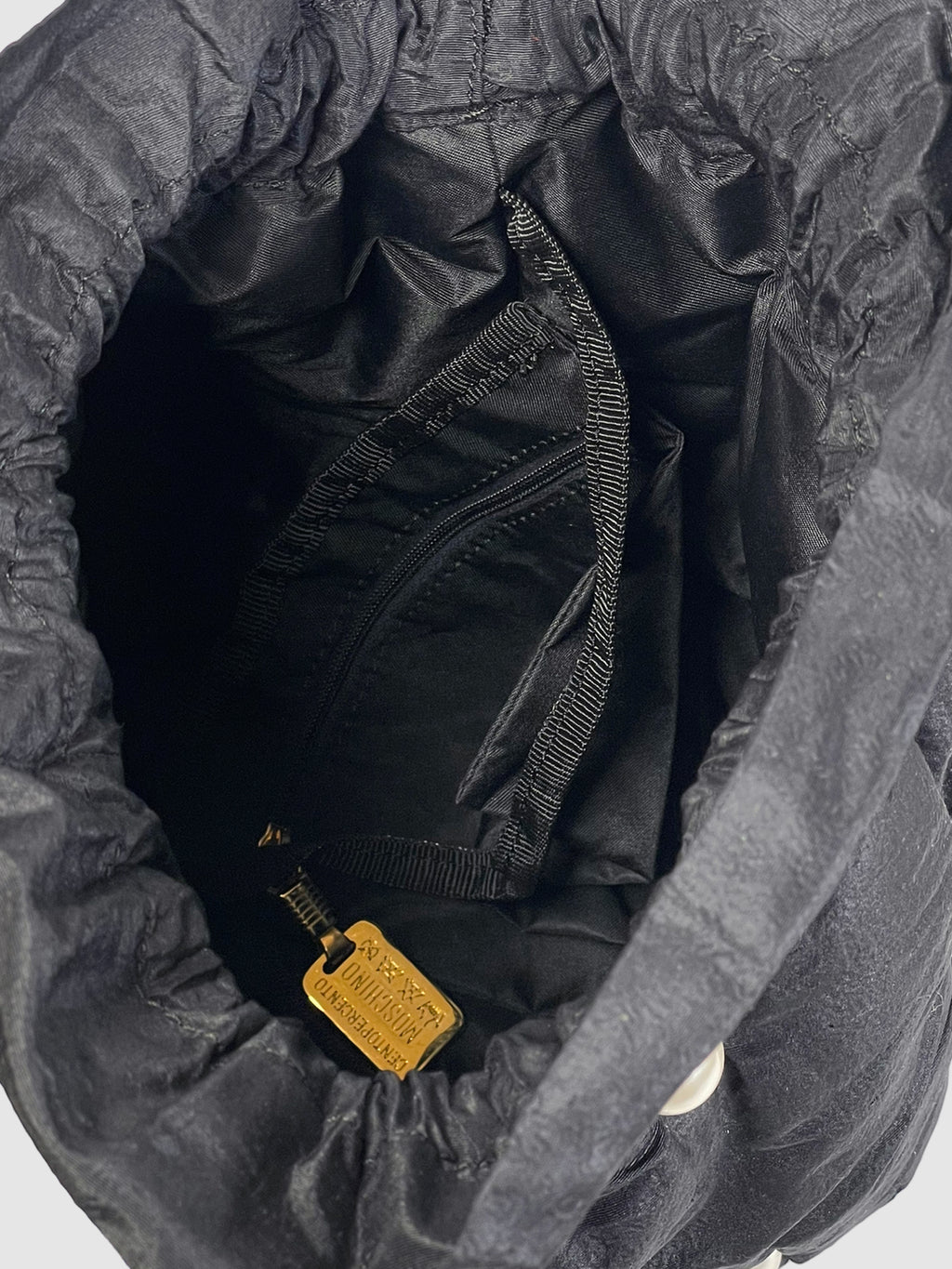 Moschino Drawstring Nylon Pouch