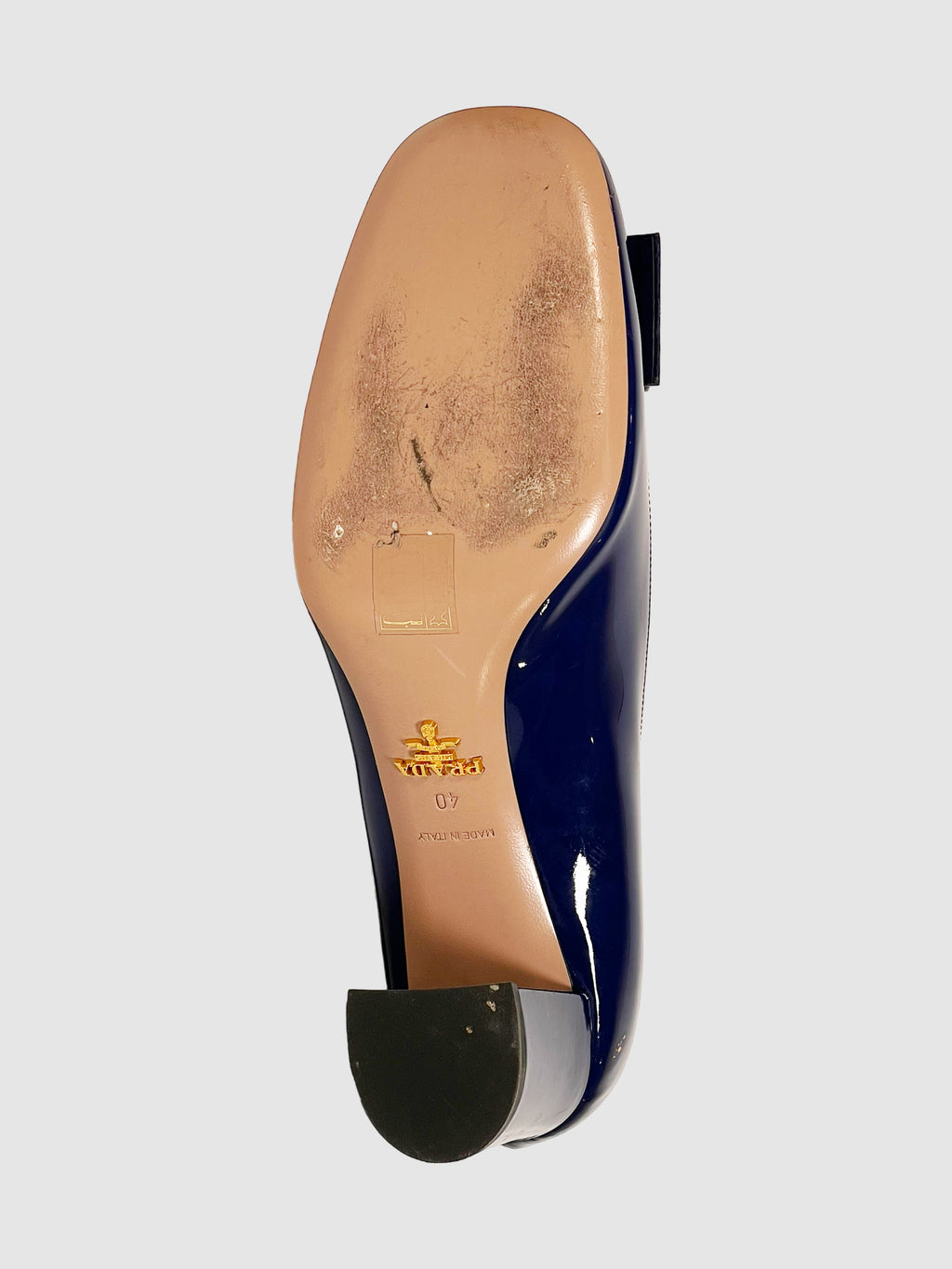 Patent Leather Bow Accents Pumps - Size 40