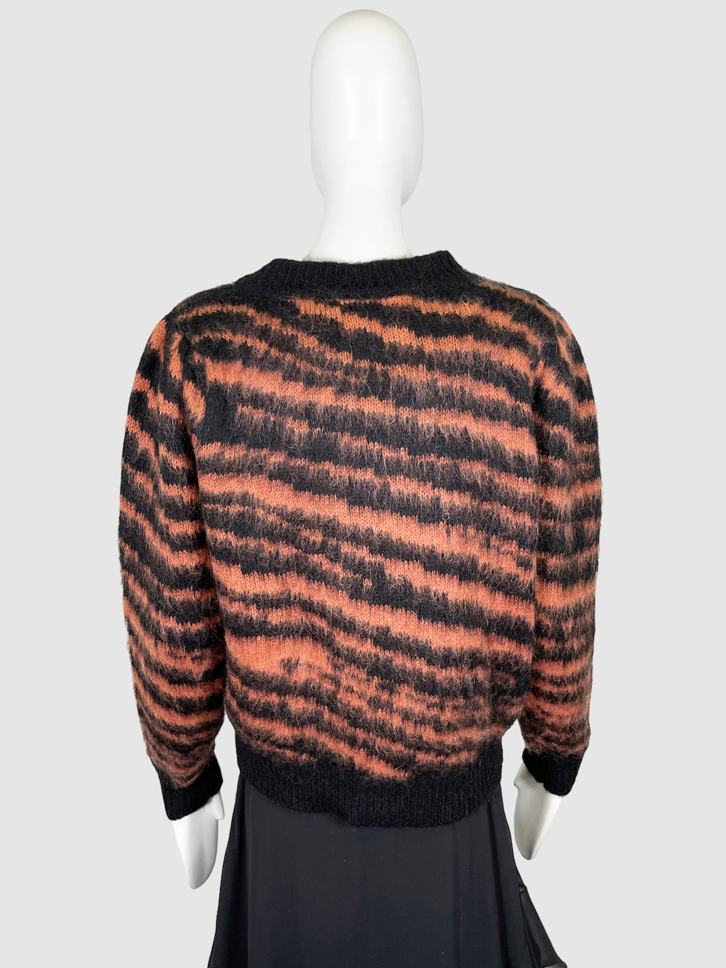 Sandro Striped Mohair Sweater - Size 2