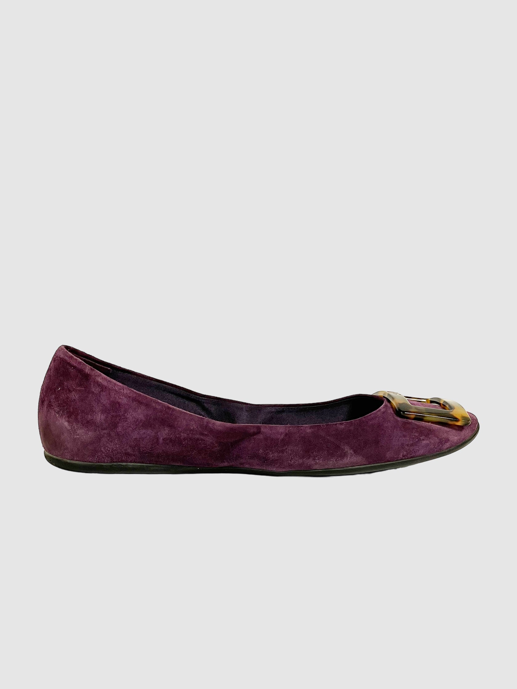Roger Vivier Suede Ballet Flats - Size 39