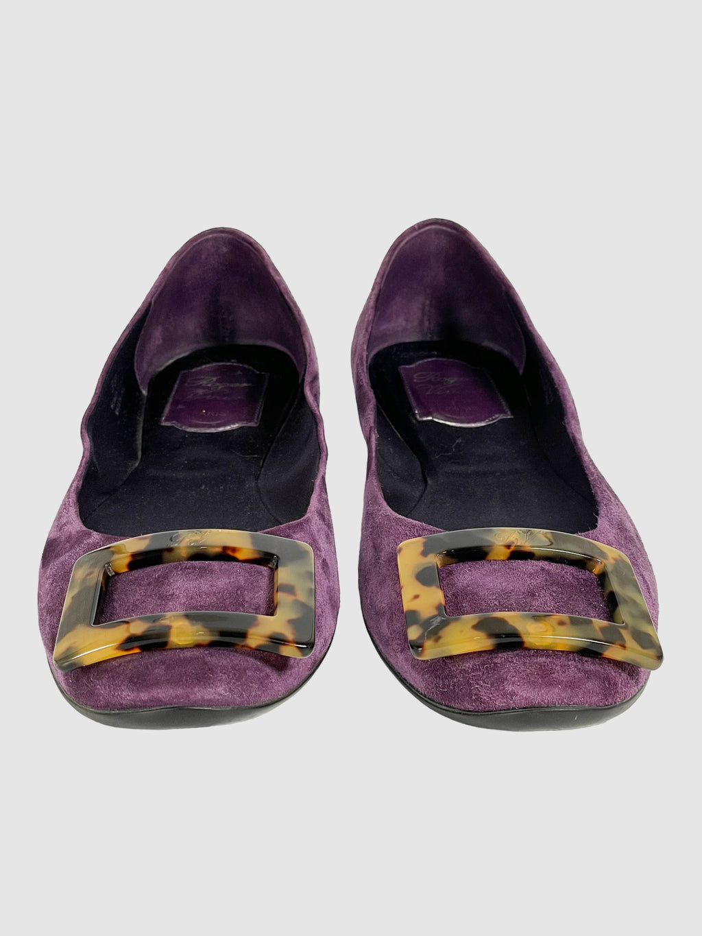 Roger Vivier Suede Ballet Flats - Size 39