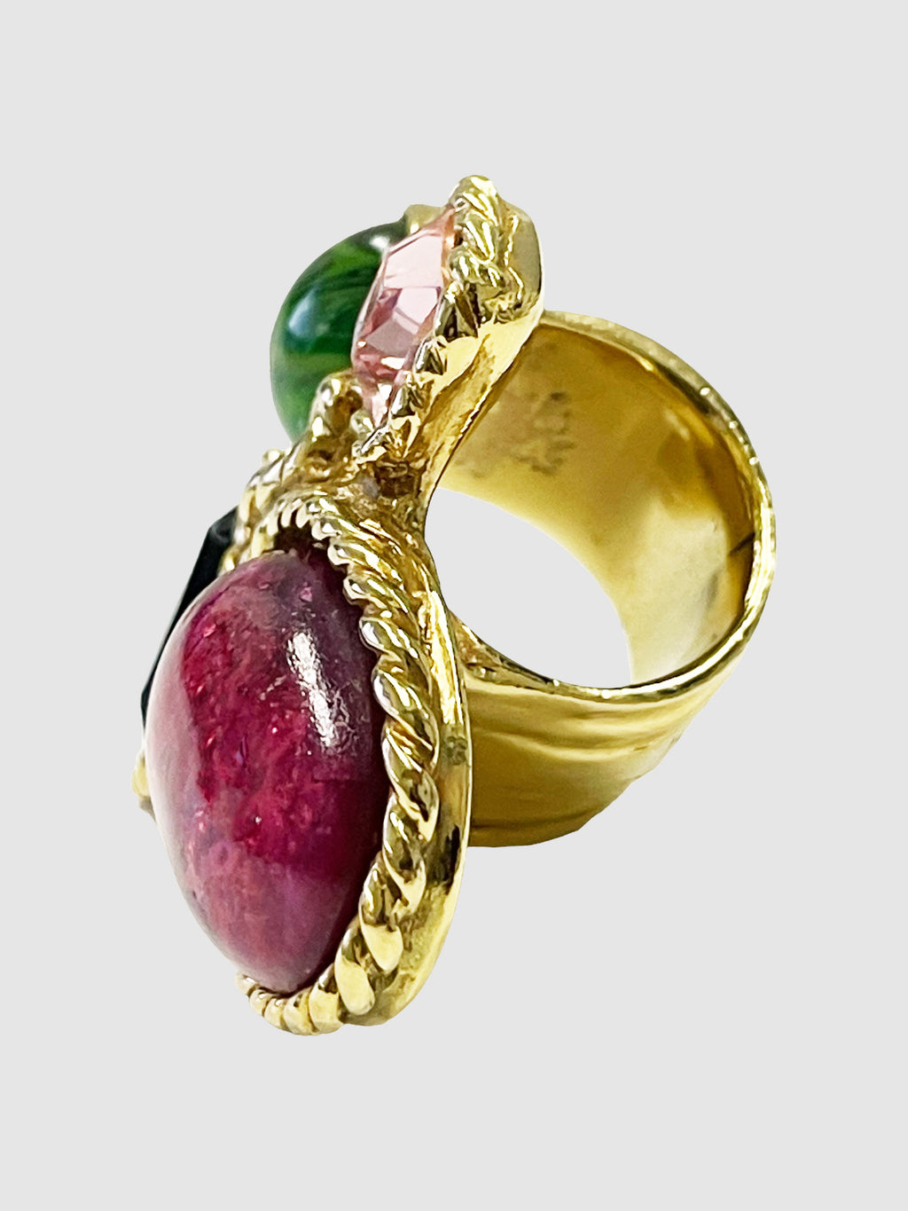 Crystal Cocktail Ring - Size 7