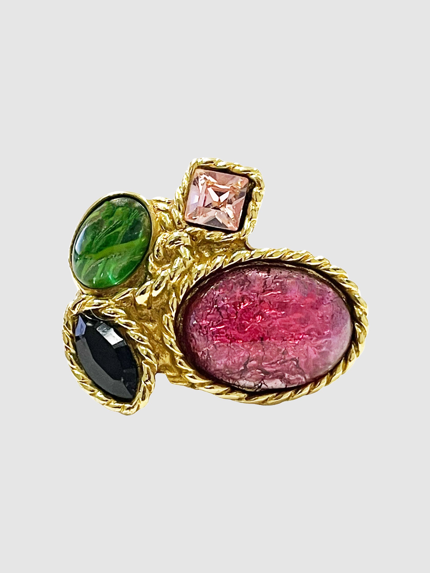 Crystal Cocktail Ring - Size 7