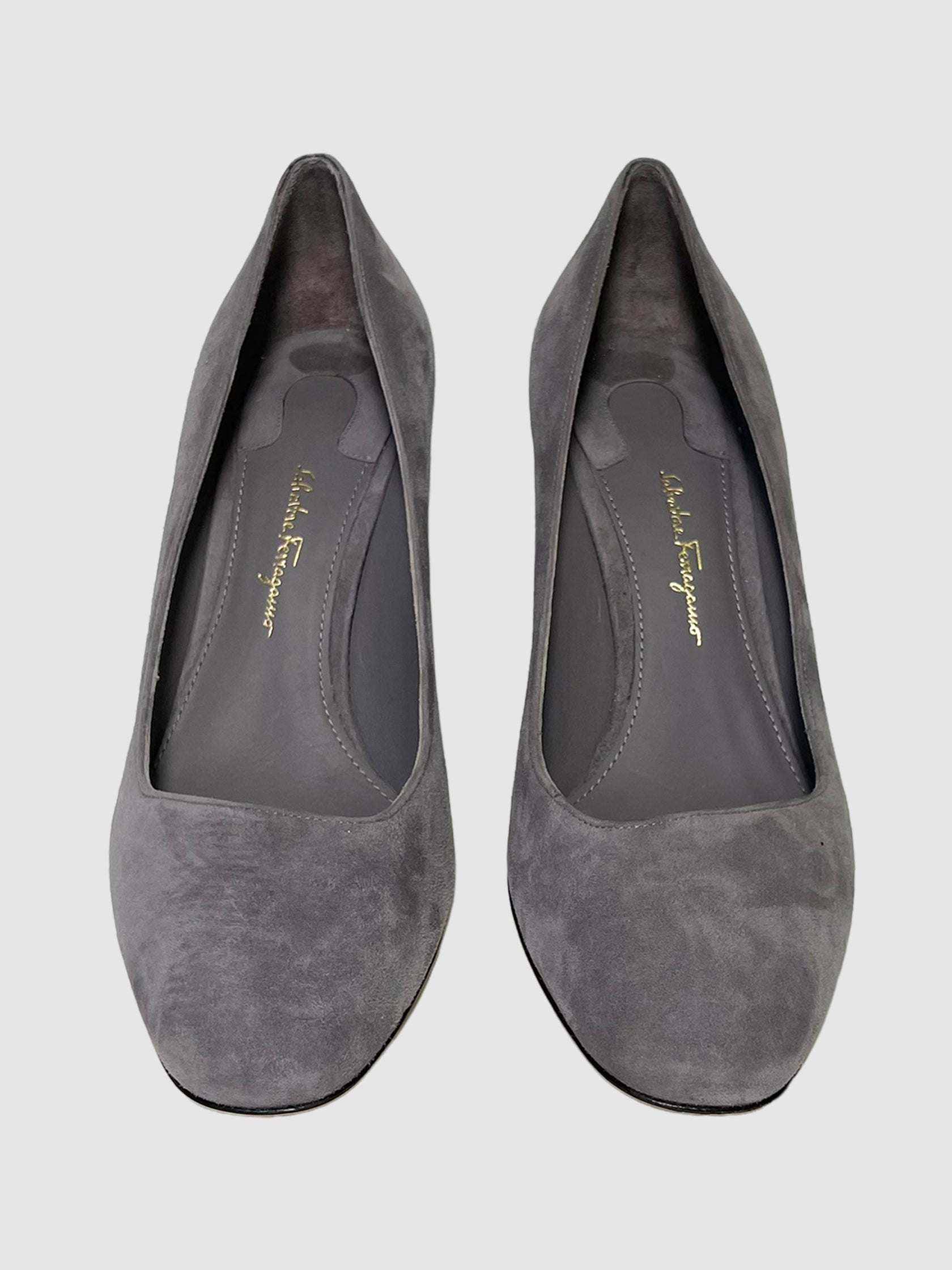 Salvatore Ferragamo Suede Pumps - Size 8.5