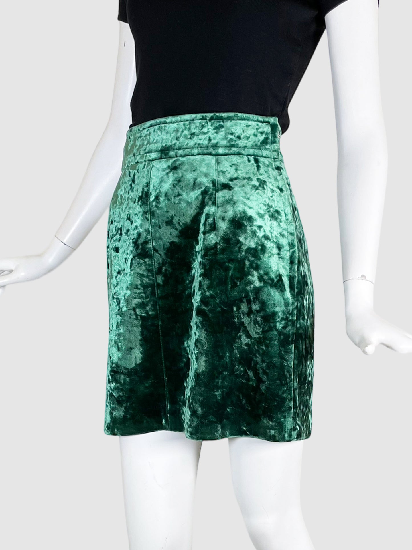 Sandro Velvet Mini Skirt - Size 2