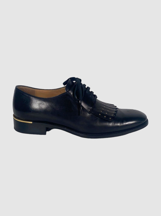 Salvatore Ferragamo Lace-Up Leather Oxfords - Size 6.5