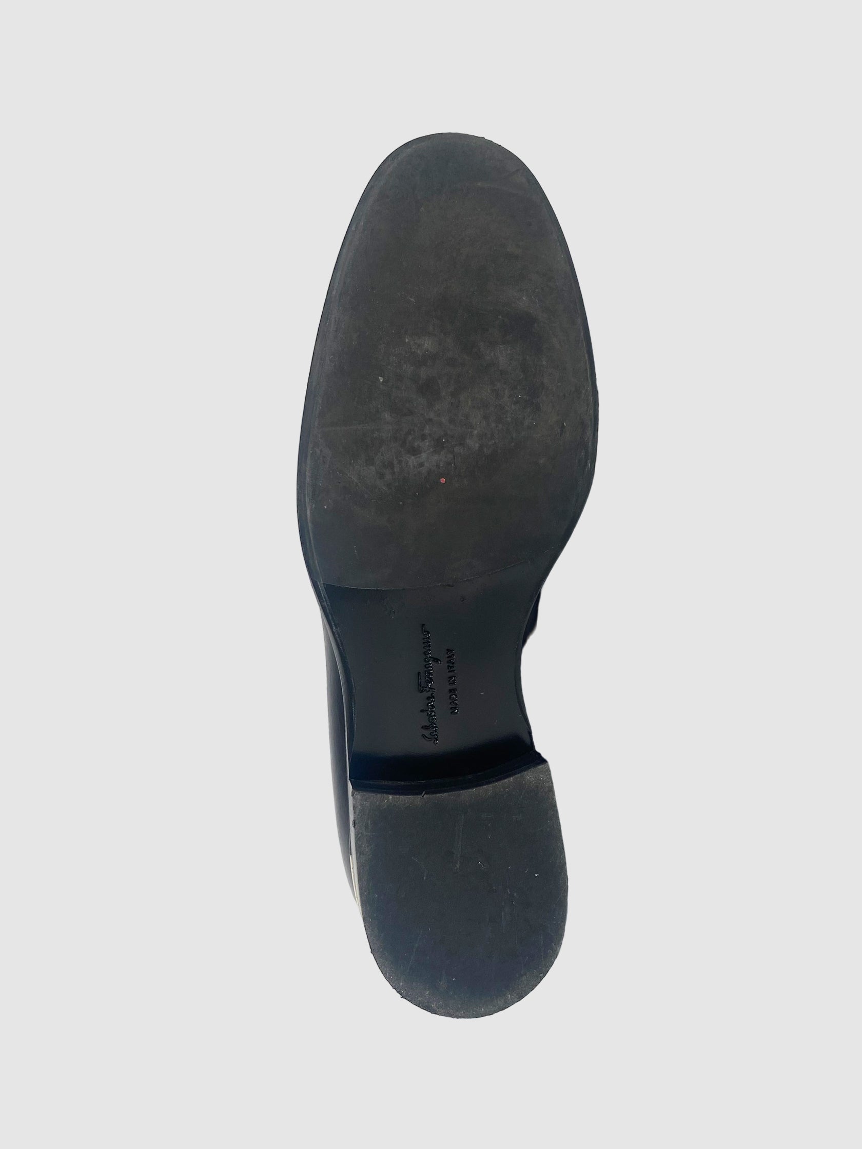 Salvatore Ferragamo Lace-Up Leather Oxfords - Size 6.5