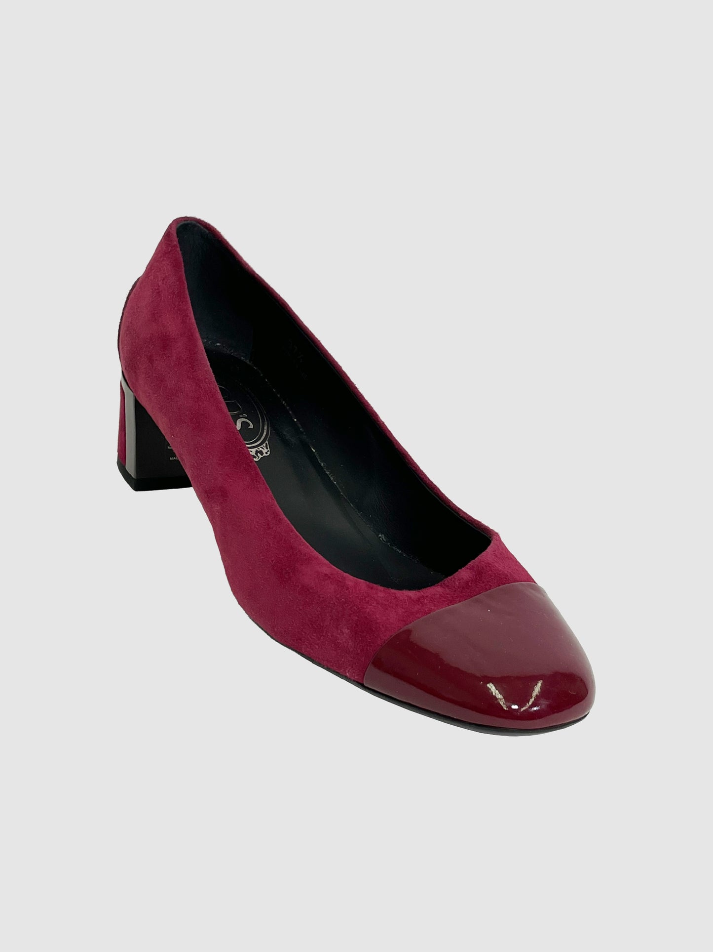 Tod's Burgundy Suede Pump - Size 37.5