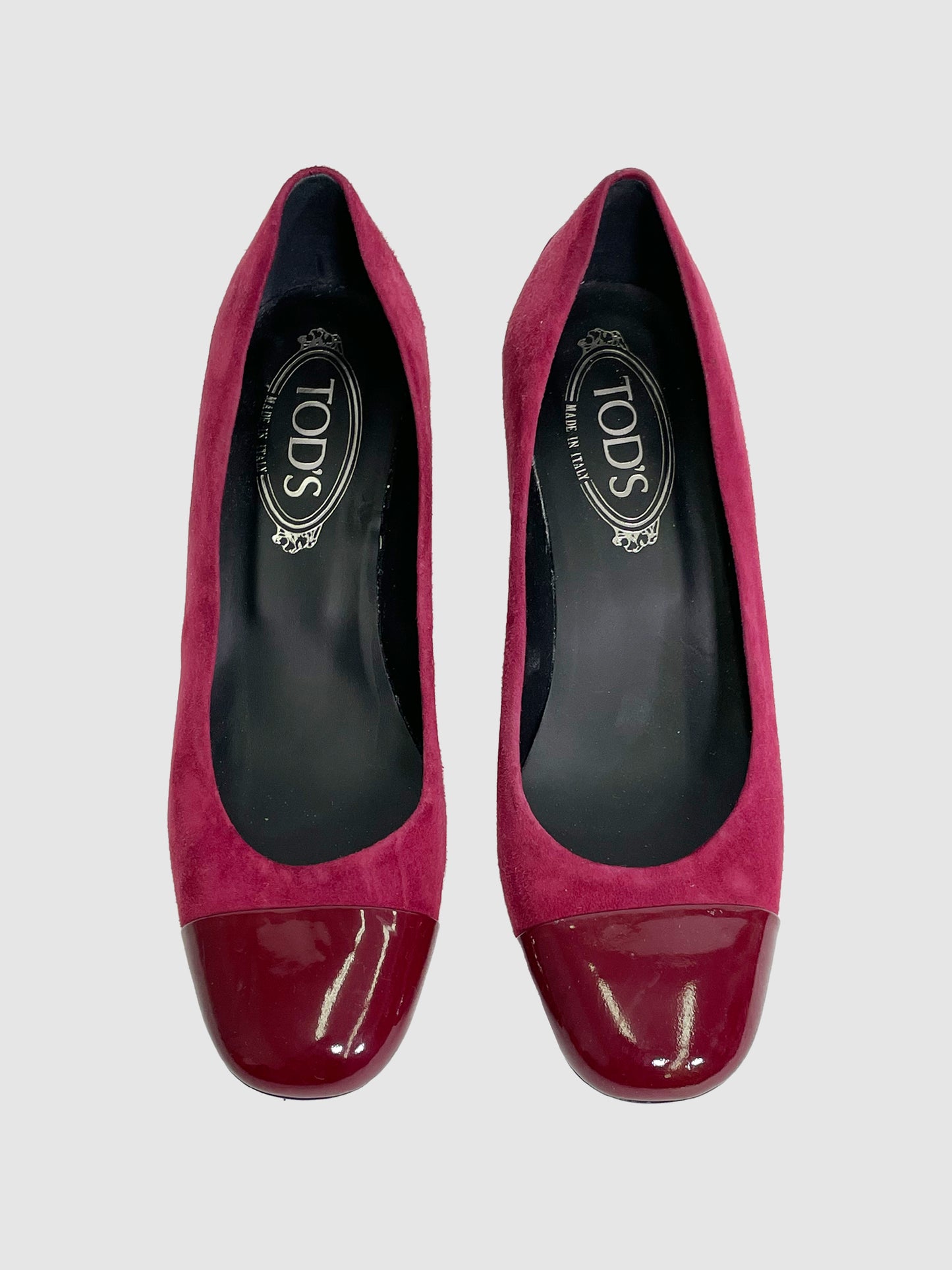 Tod's Burgundy Suede Pump - Size 37.5