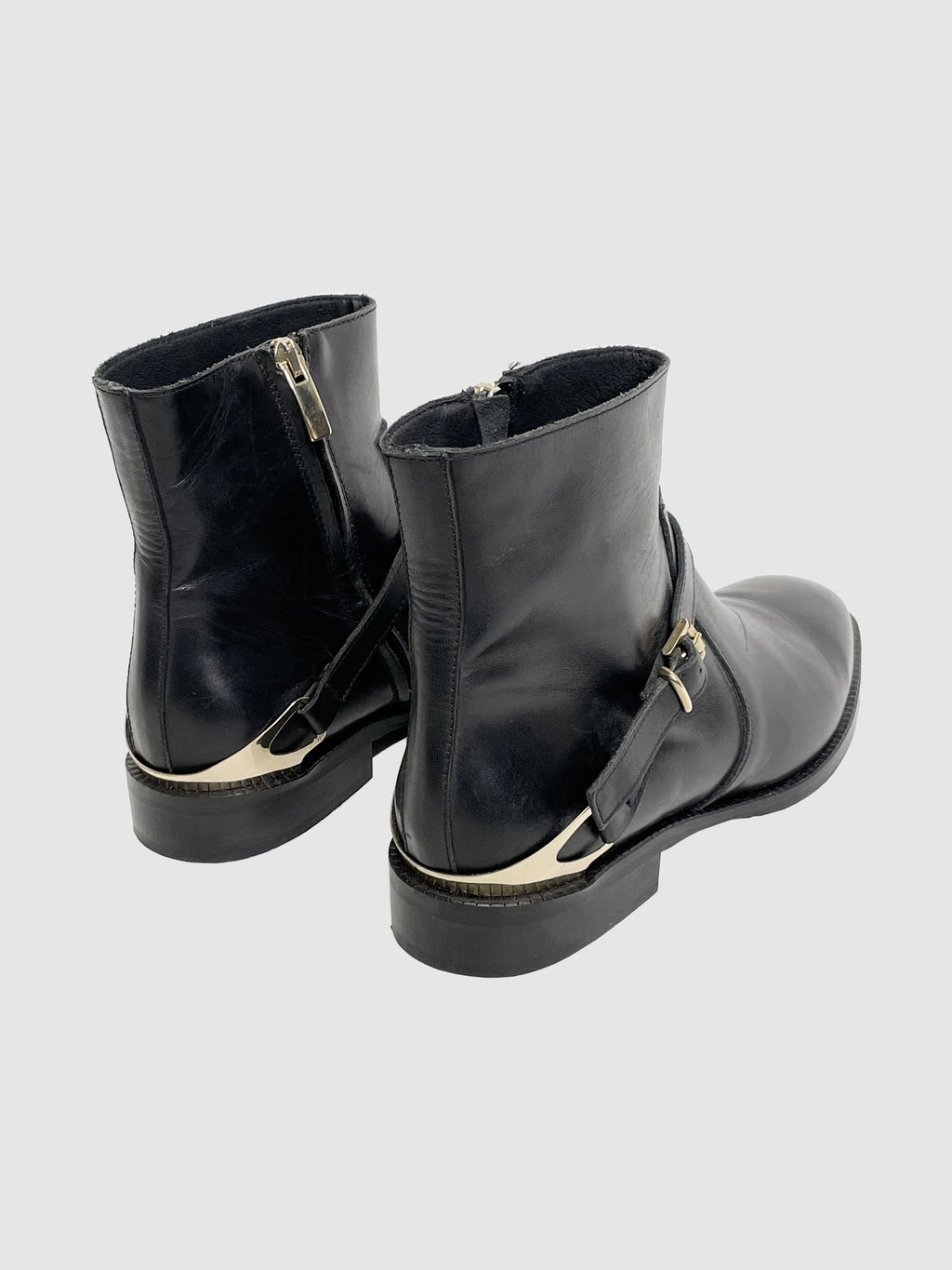 Leather Ankle Boots - Size 37