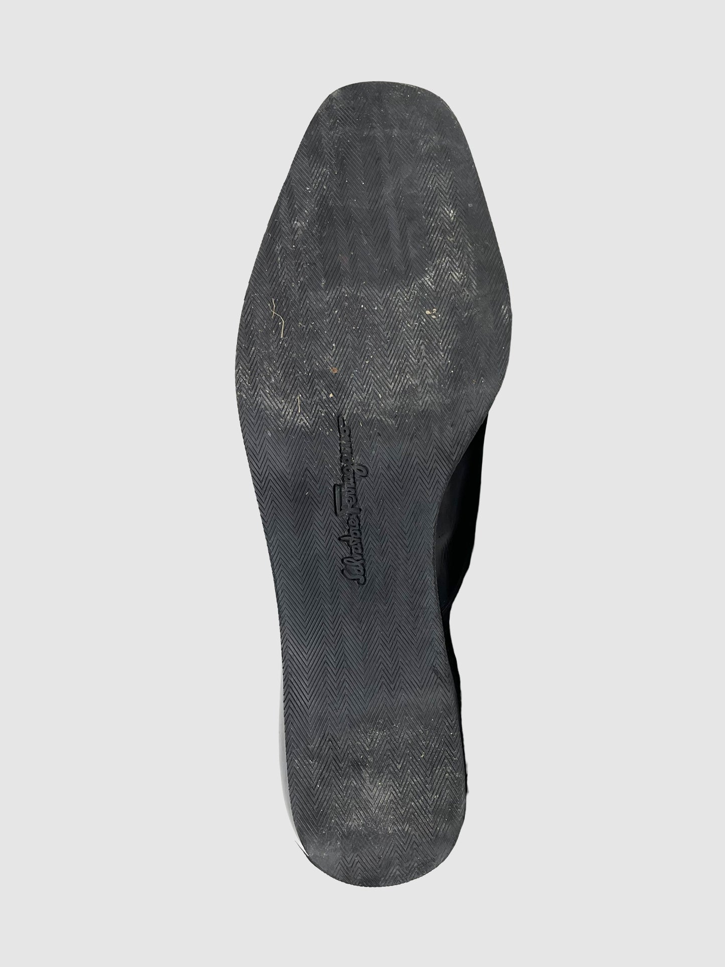Salvatore Ferragamo Patent Lace-Up Oxford Shoes - Size 10.5
