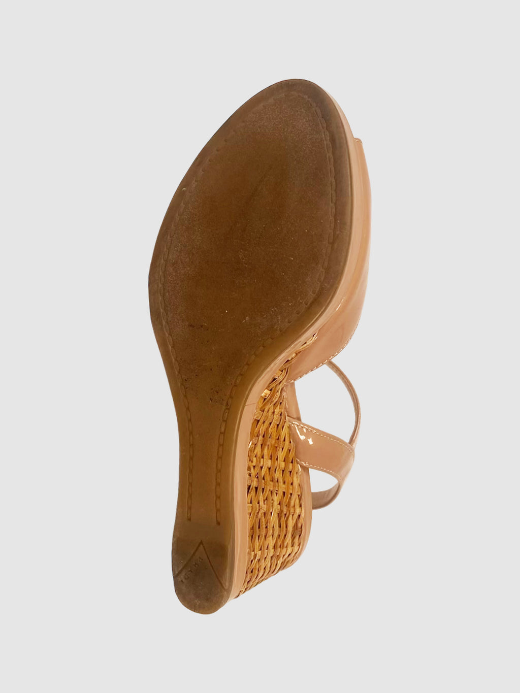 Prada Patent Leather Woven Wedges - Size 6