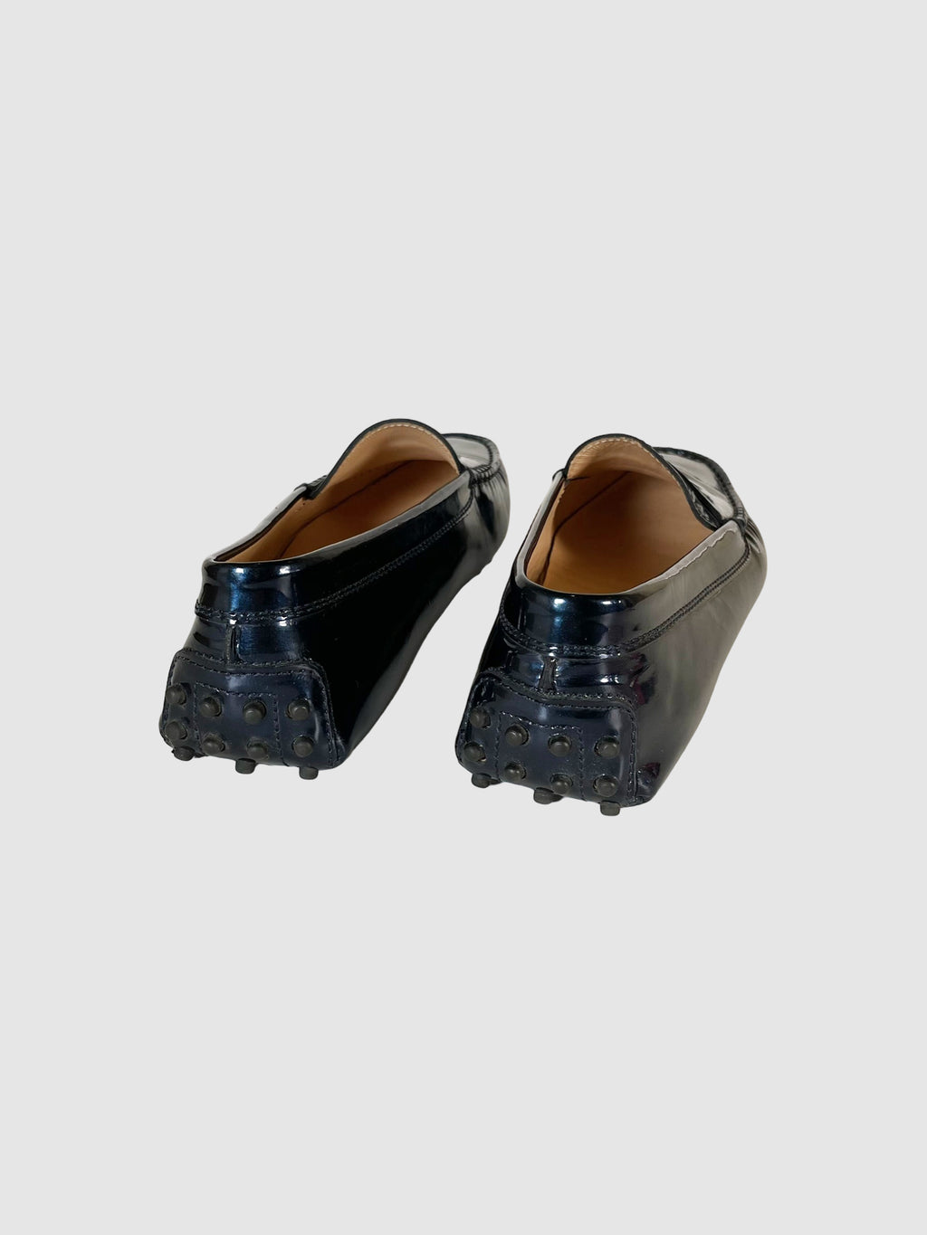 Tod's Metallic Patent Loafers - Size 7