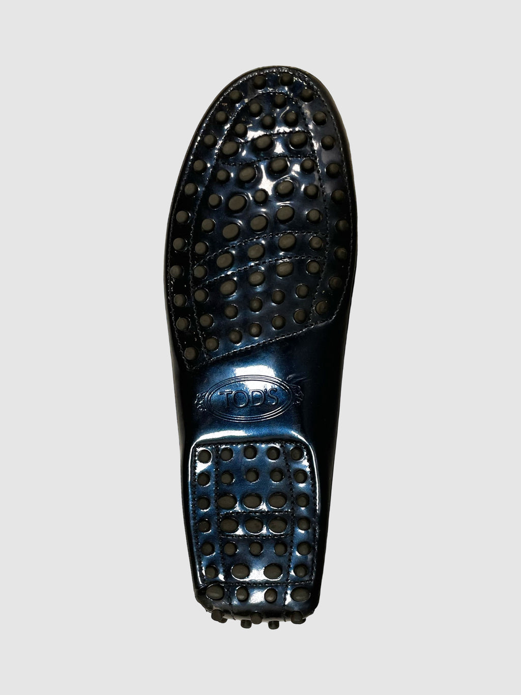 Tod's Metallic Patent Loafers - Size 7