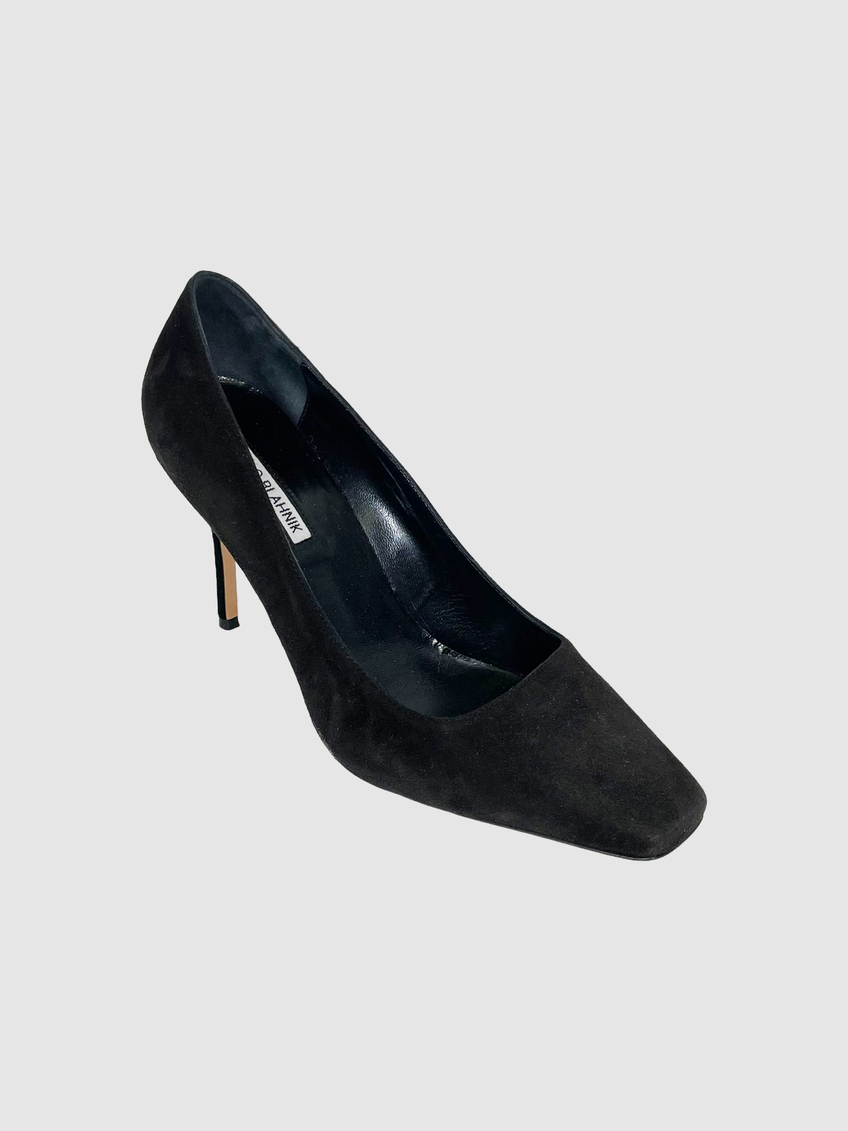 Manolo Blahnik Suede Pumps - Size 38