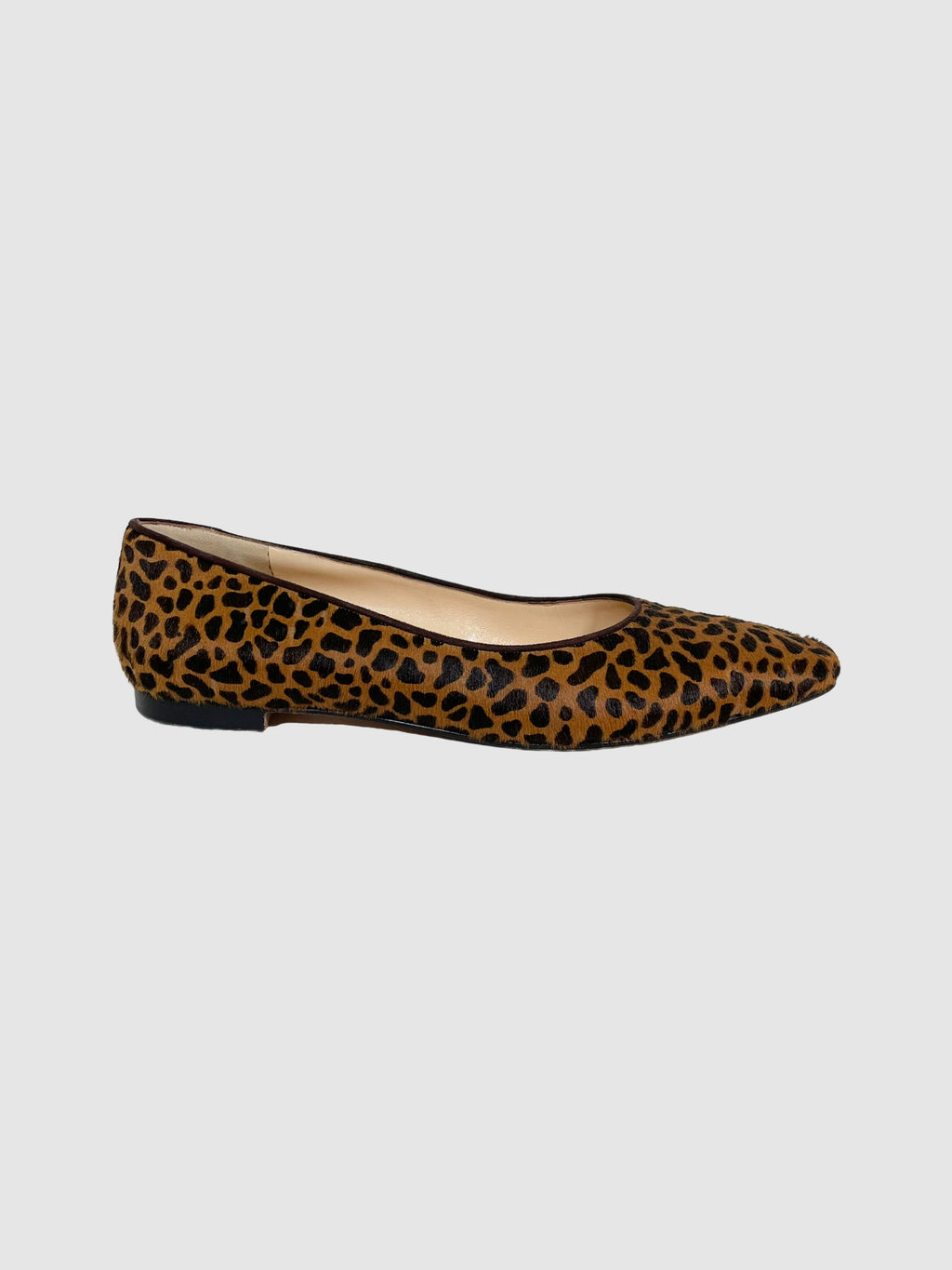 Leopard Print Ballerina Flats - Size 38