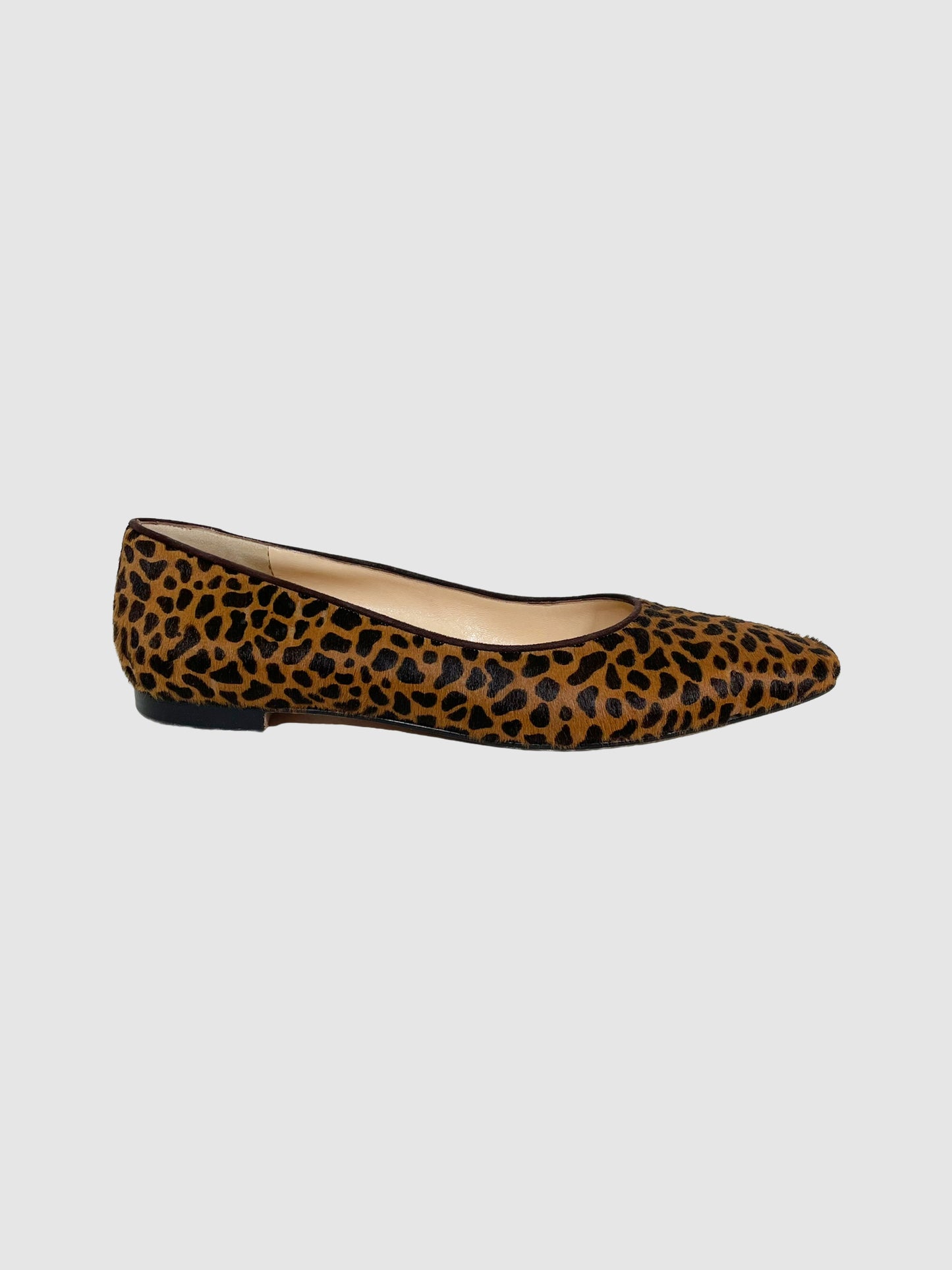 Manolo Blahnik Leopard Print Flats - Size 38