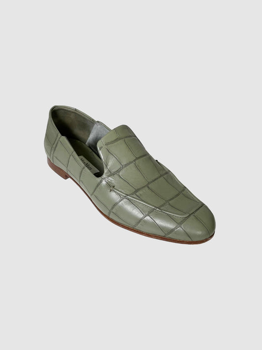 Croc Embossed Loafers - Size 36