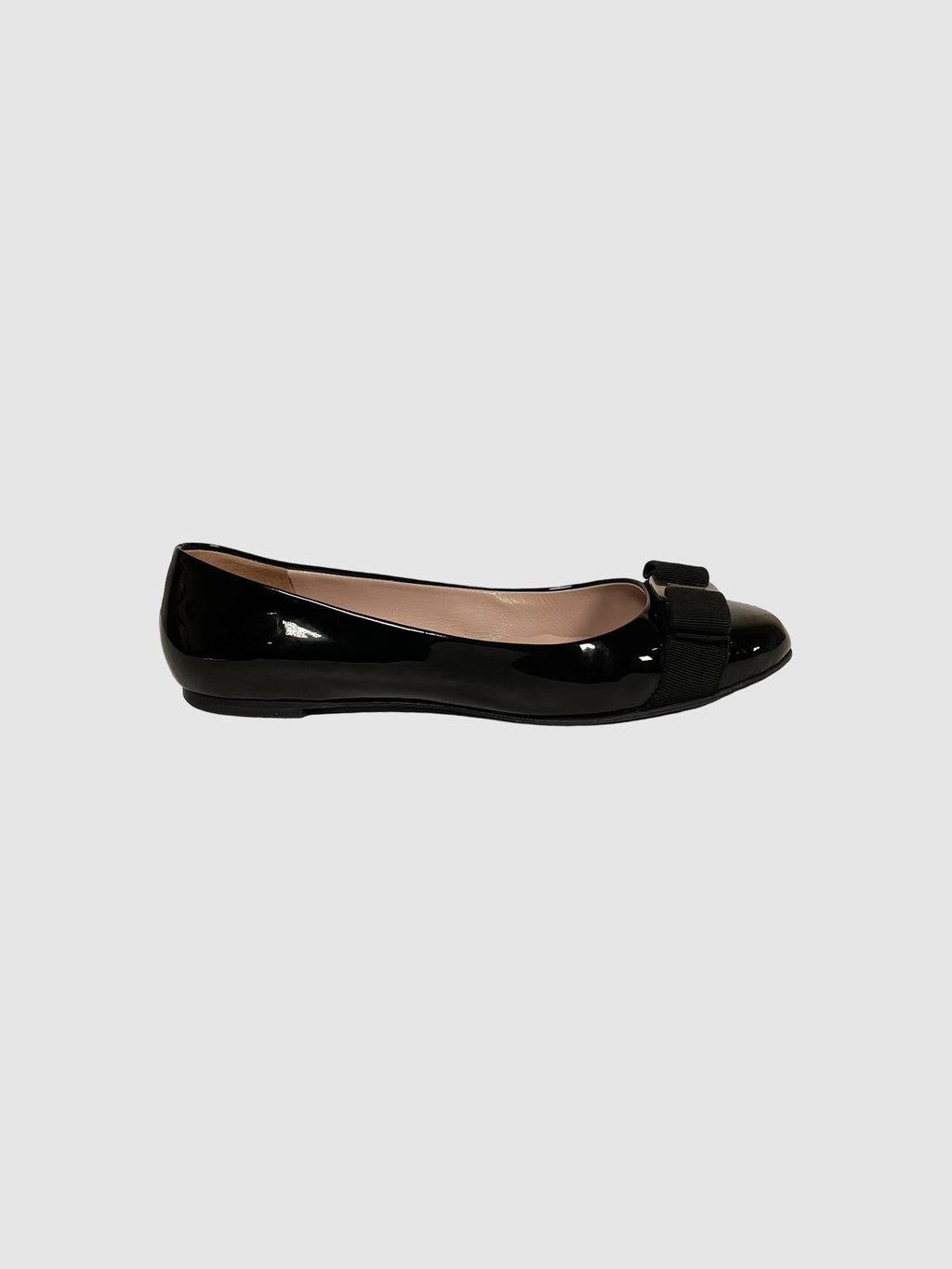 Salvatore Ferragamo Patent Ballet Flats - Size 8.5