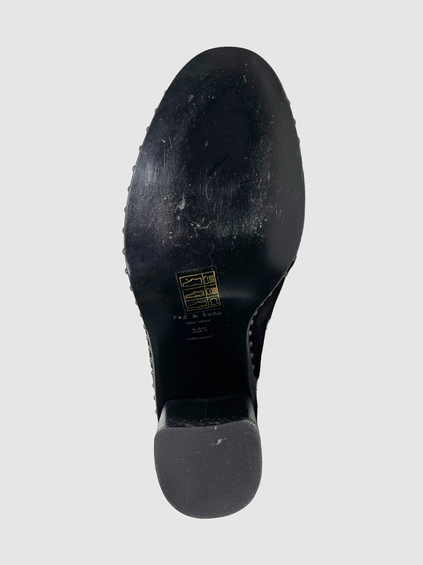 Rag & Bone Suede Heeled Boots - Size 38.5