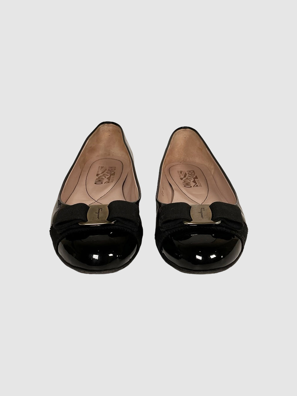 Salvatore Ferragamo Patent Ballet Flats - Size 8.5