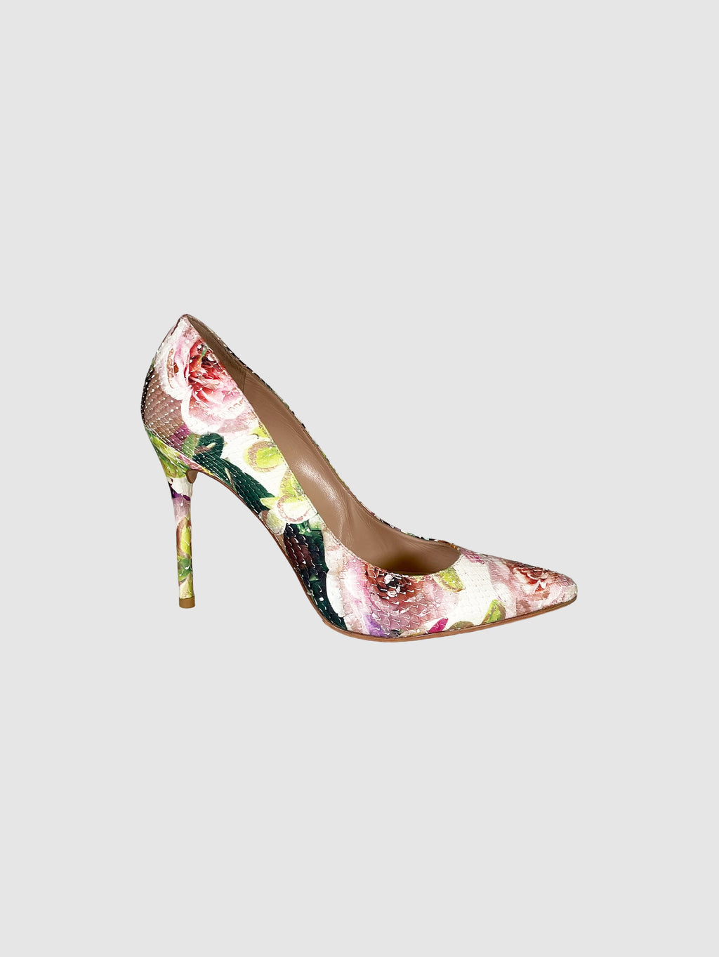 Stuart Weitzman Textured Floral Print Pumps - Size 9.5