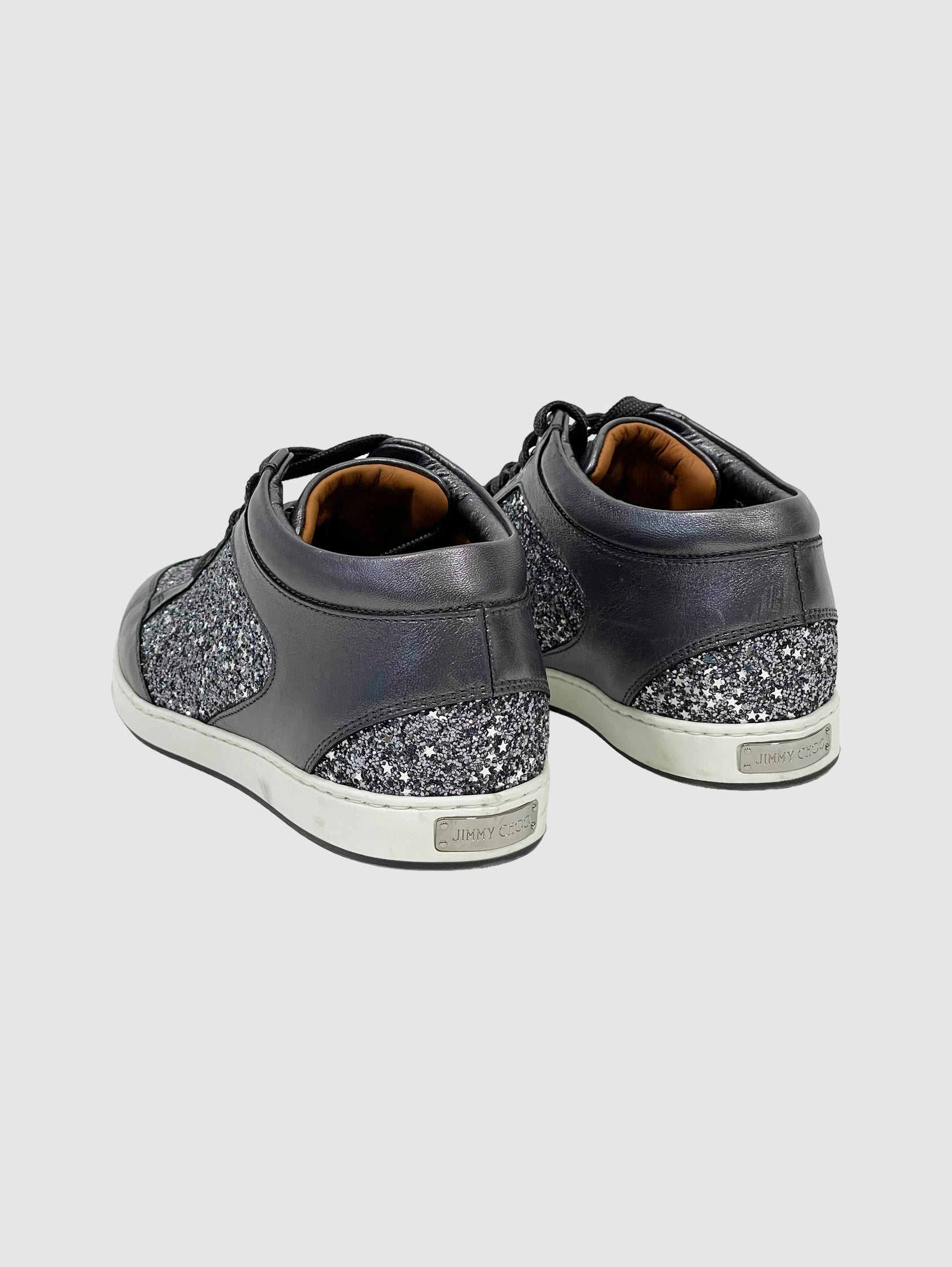 Jimmy Choo Lace-Up Sneakers - Size 37.5