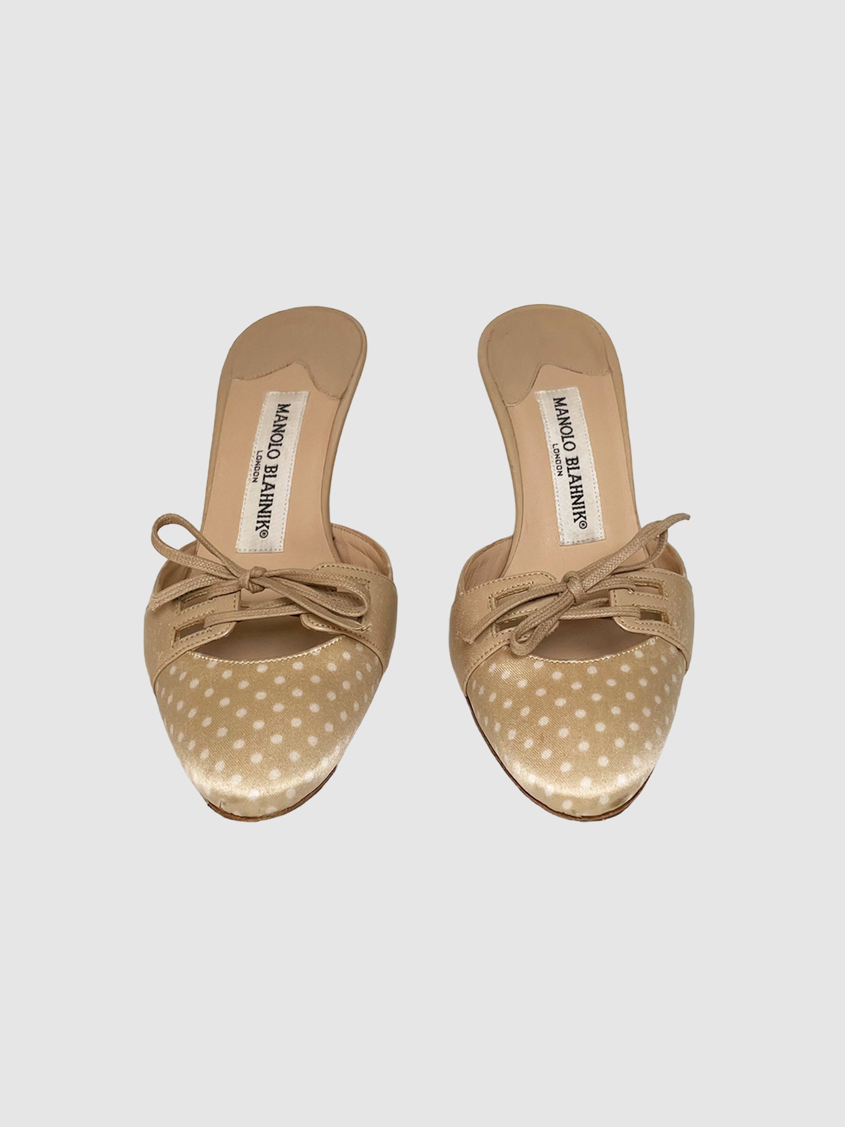 Polka Dot Kitten Heels - Size 34.5