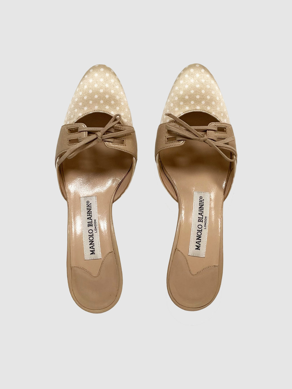 Polka Dot Kitten Heels - Size 34.5