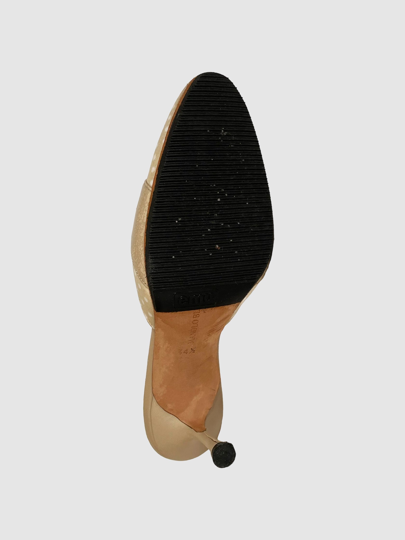 Polka Dot Kitten Heels - Size 34.5