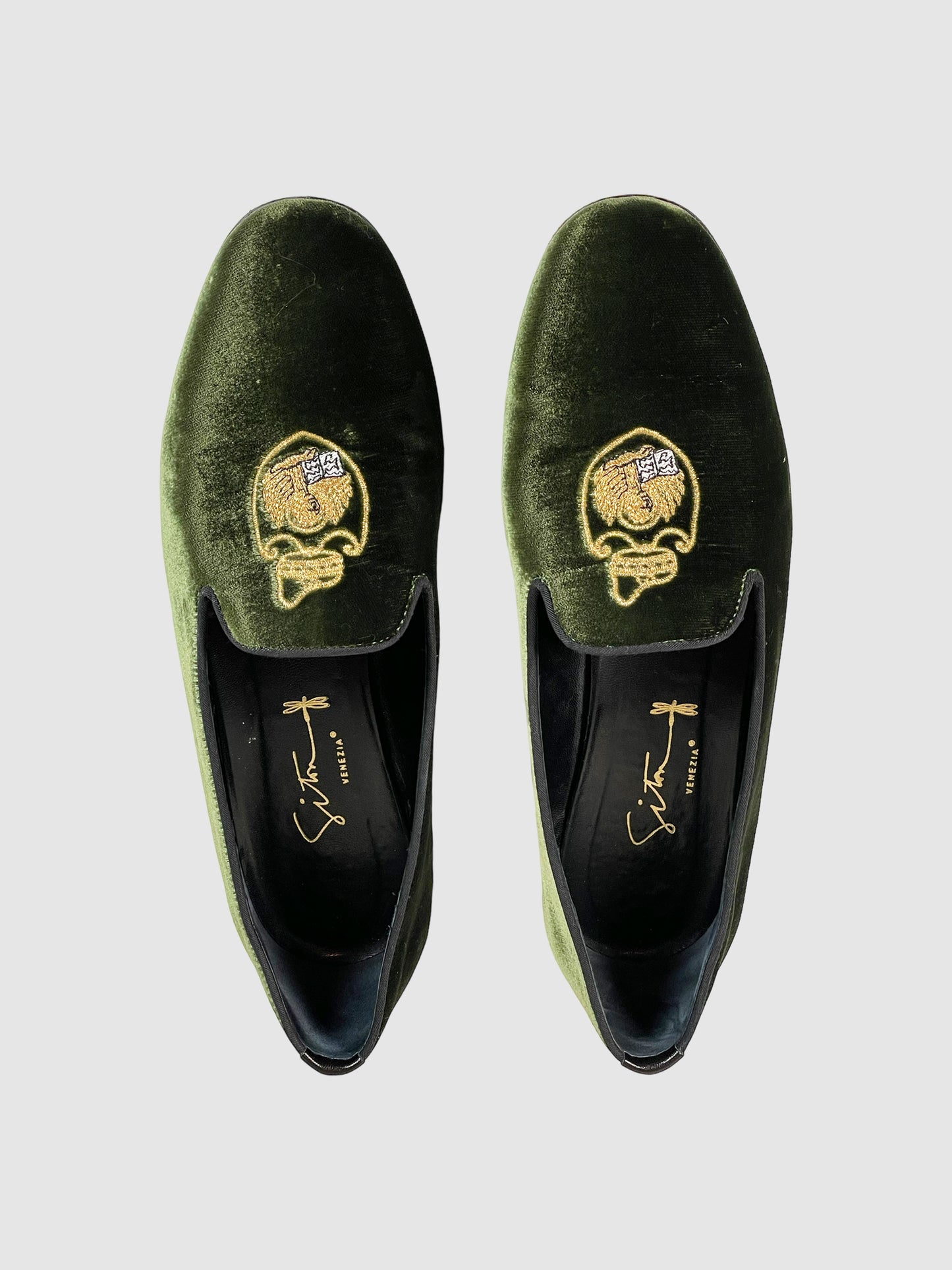 Siton Venezia Velvet Loafers - Size 39