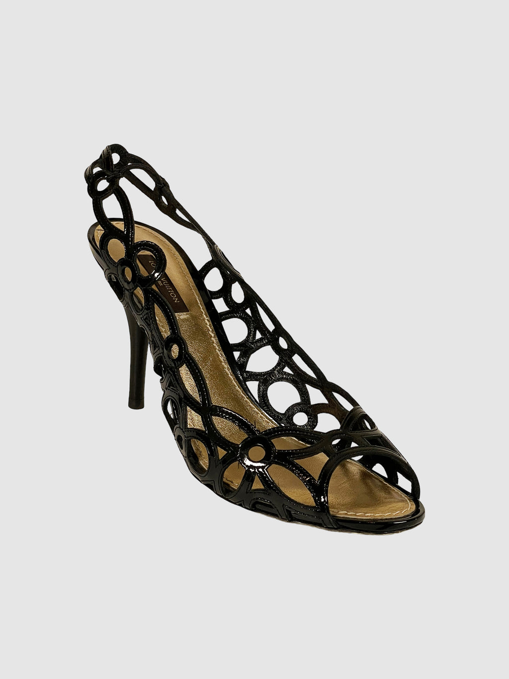 Louis Vuitton Laser Cut Slingback Pumps - Size 38