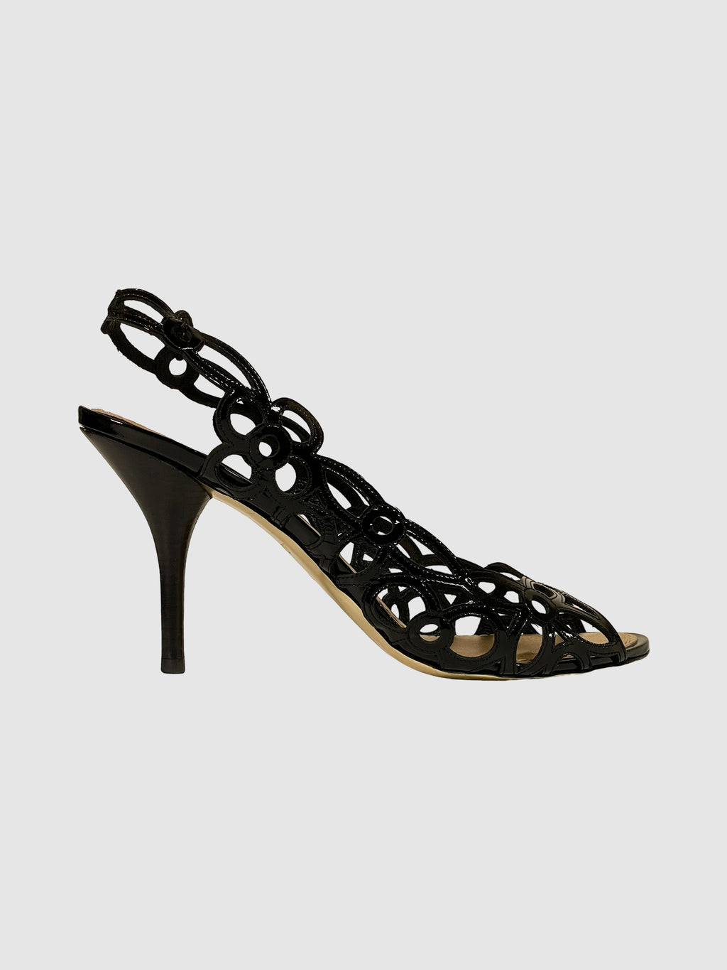 Louis Vuitton Laser Cut Slingback Pumps - Size 38