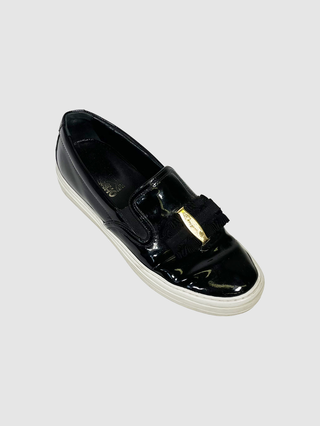 Patent Leather Slip-On Shoes - Size 10